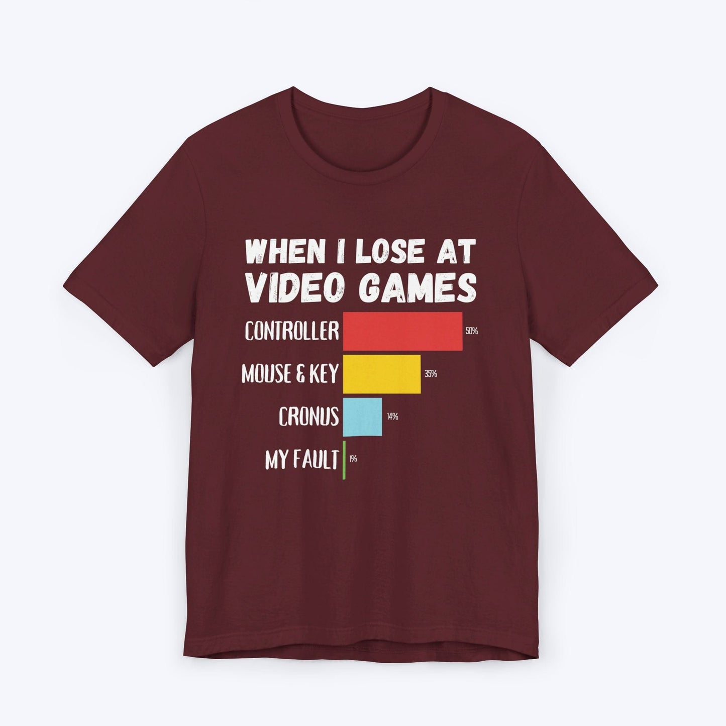 T-Shirt Maroon / S When I Lose at Video Games (Hardware Edition) T-shirt