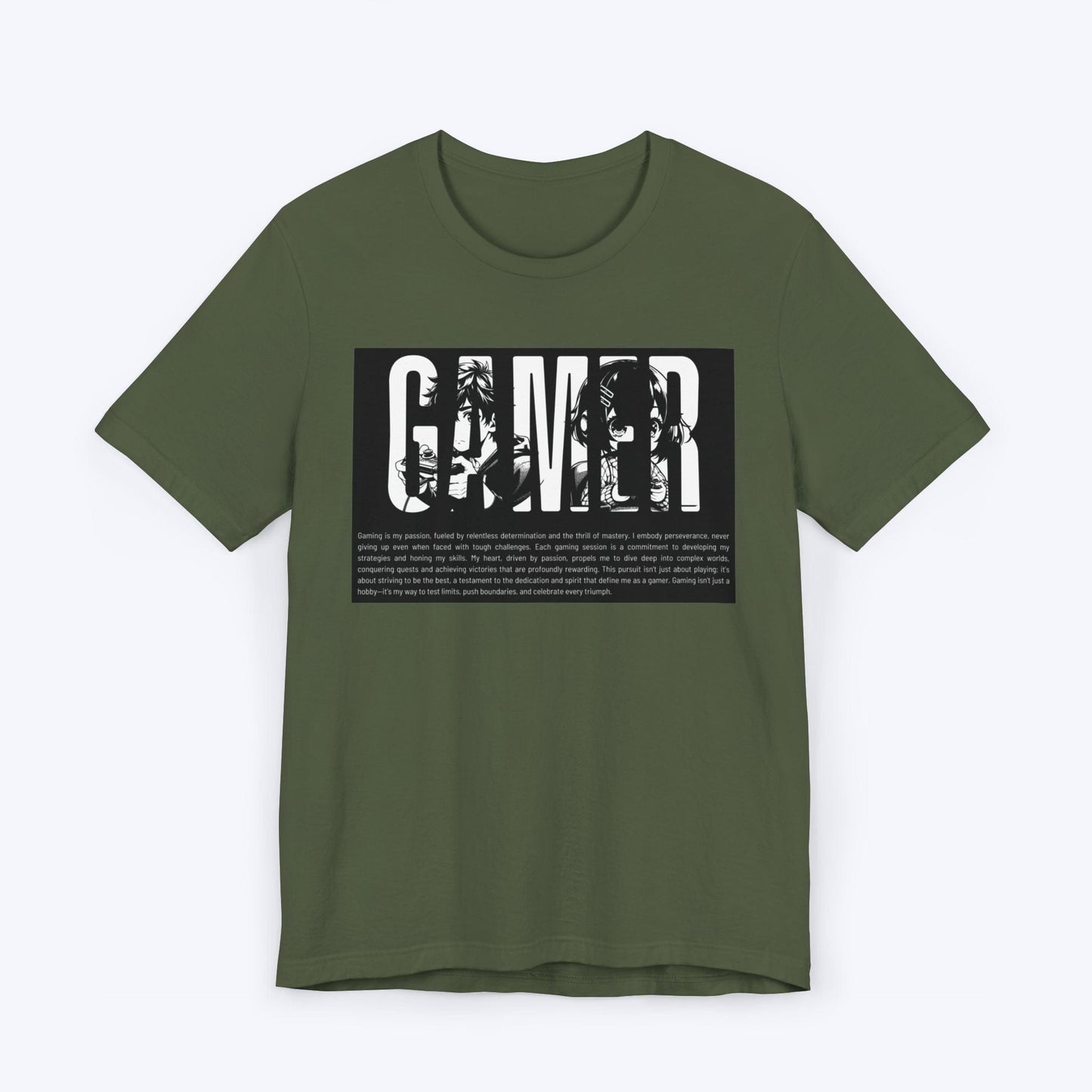 T-Shirt Military Green / S Anime Gamers T-shirt