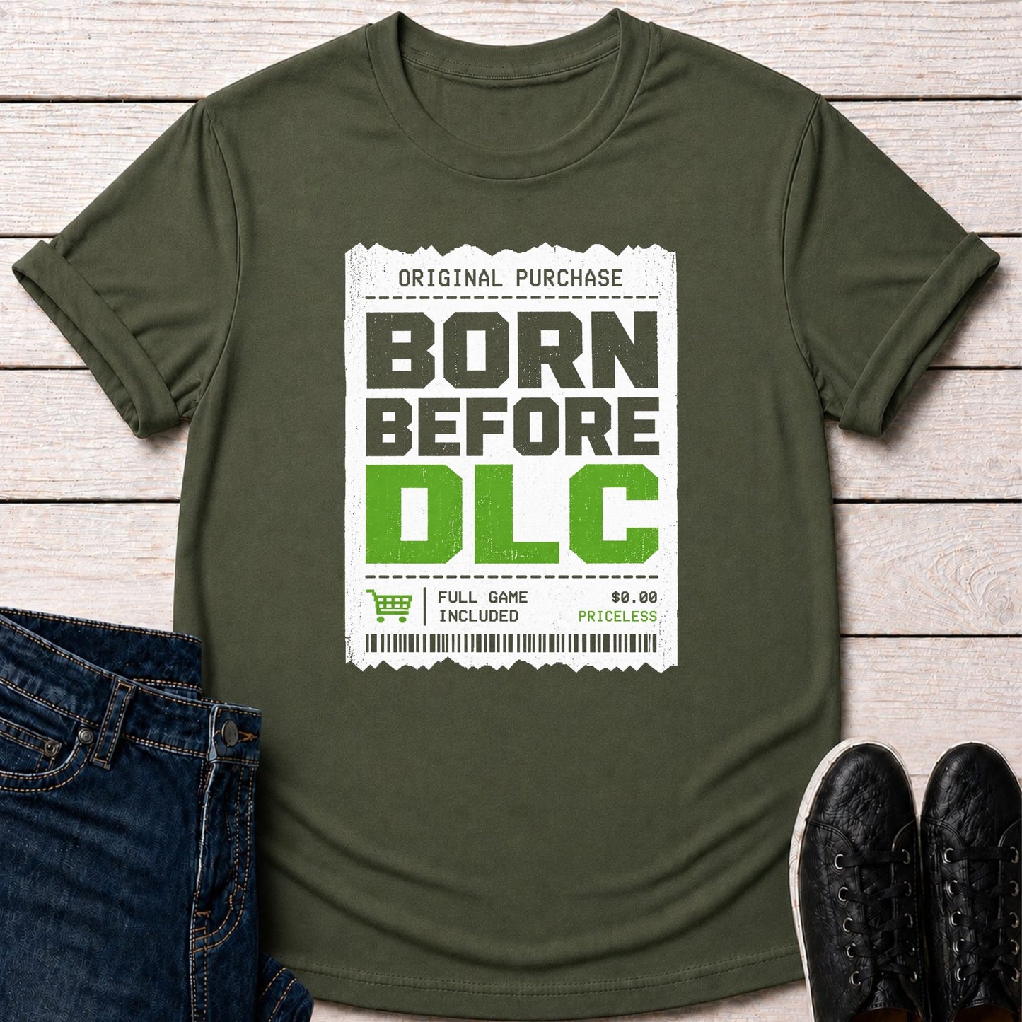 T-Shirt Military Green / S Born Before DLC T-shirt