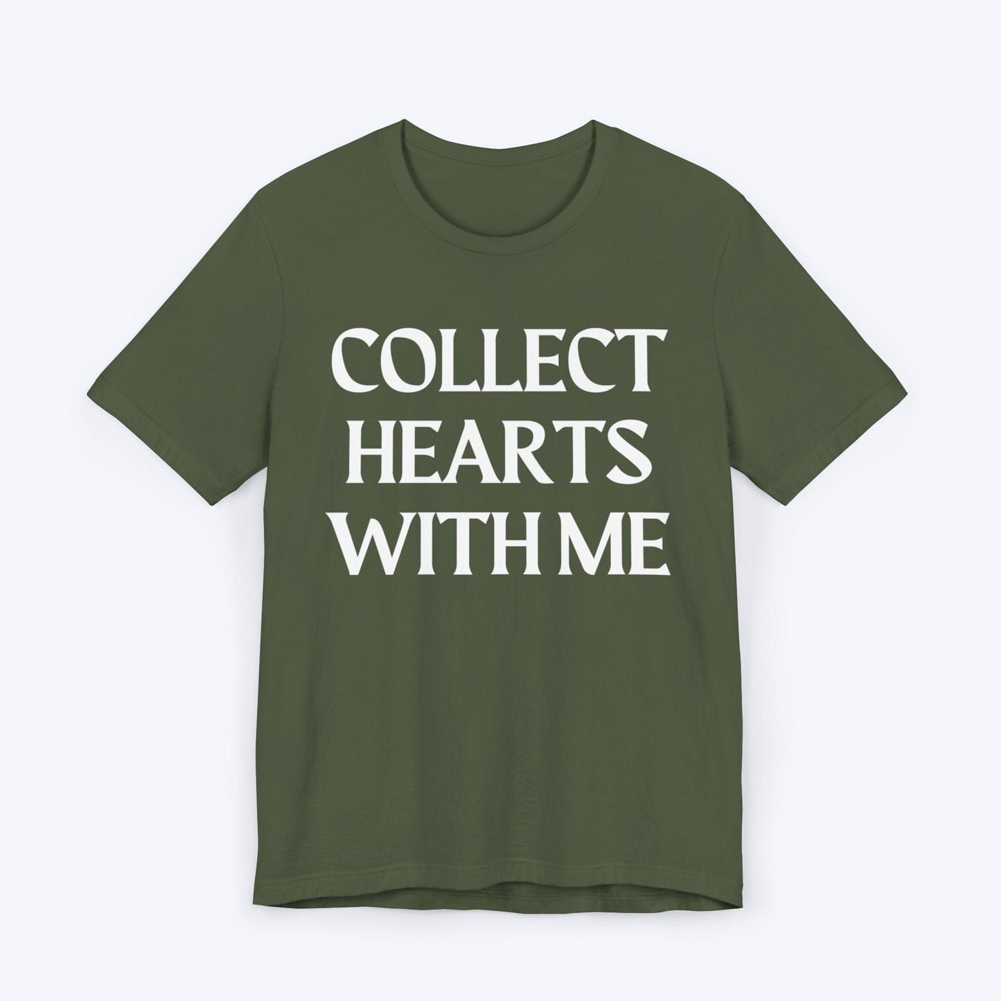 T-Shirt Military Green / S Collect Hearts With Me T-shirt