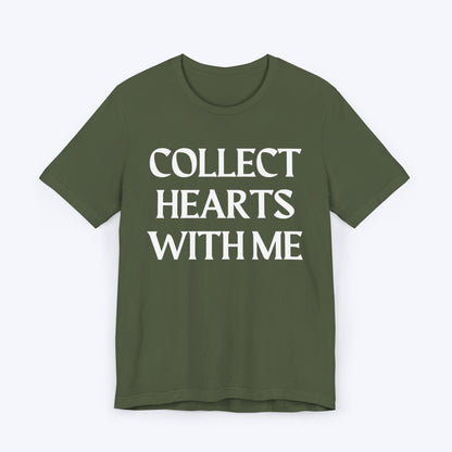 T-Shirt Military Green / S Collect Hearts With Me T-shirt