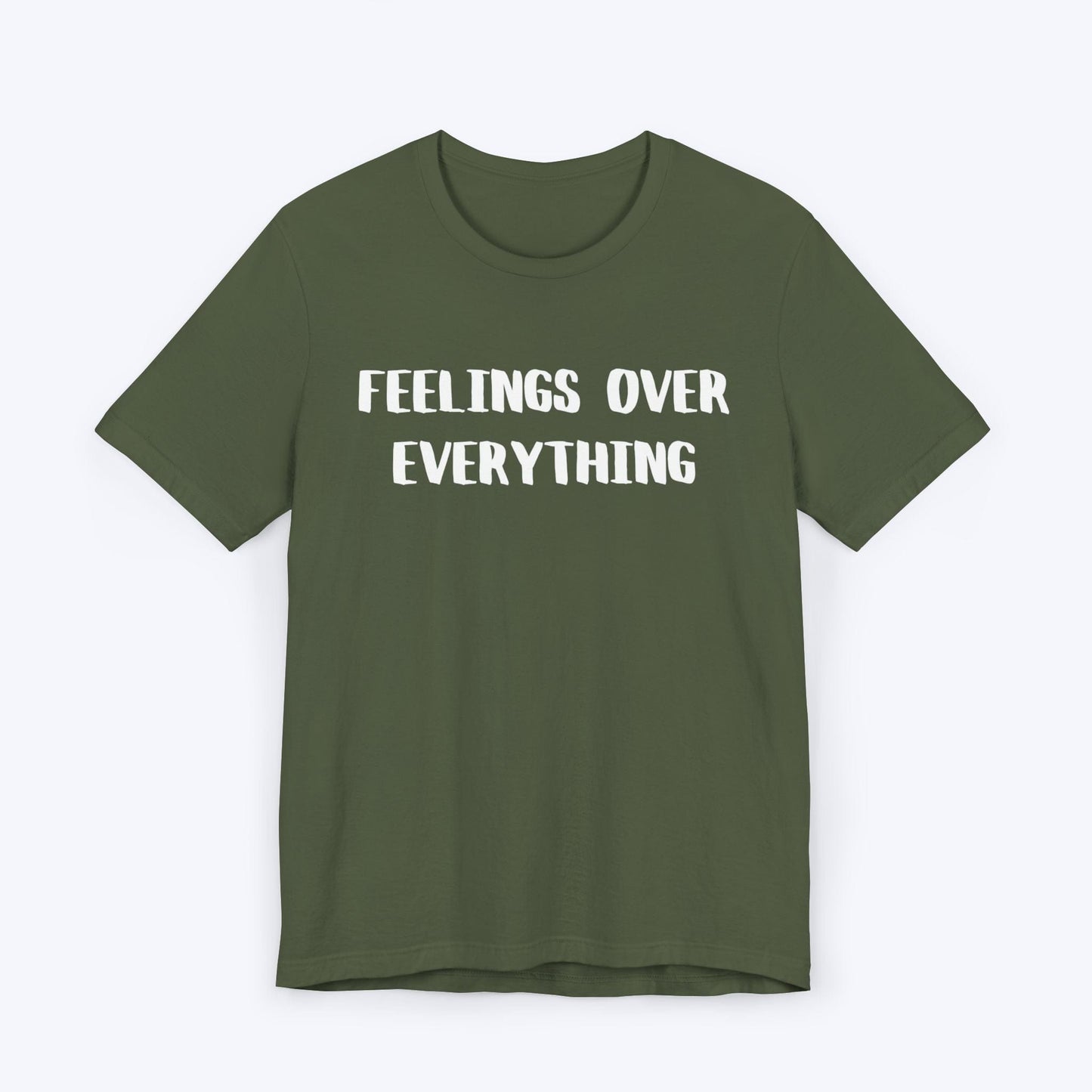 T-Shirt Military Green / S Feelings Over Everything "FOE" T-shirt