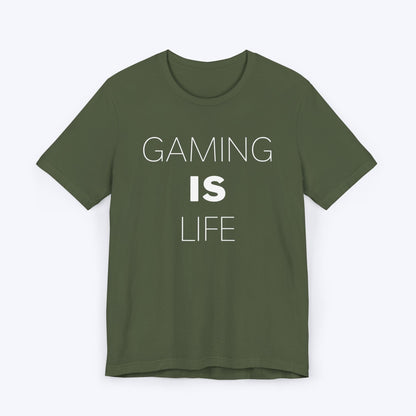 T-Shirt Military Green / S Gaming is Life (Borderless) T-shirt