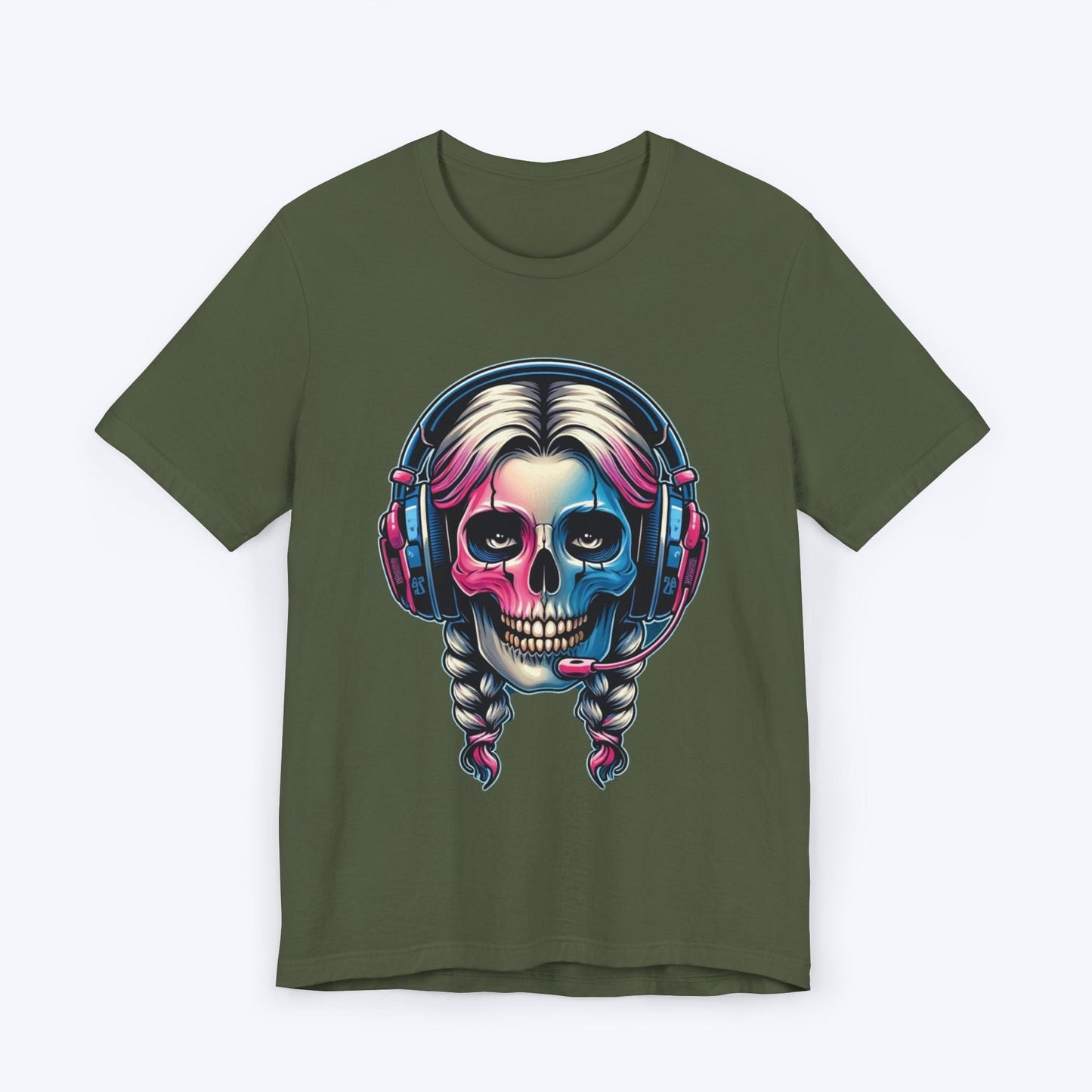 T-Shirt Military Green / S Headset Haunt: Queen of Games T-shirt