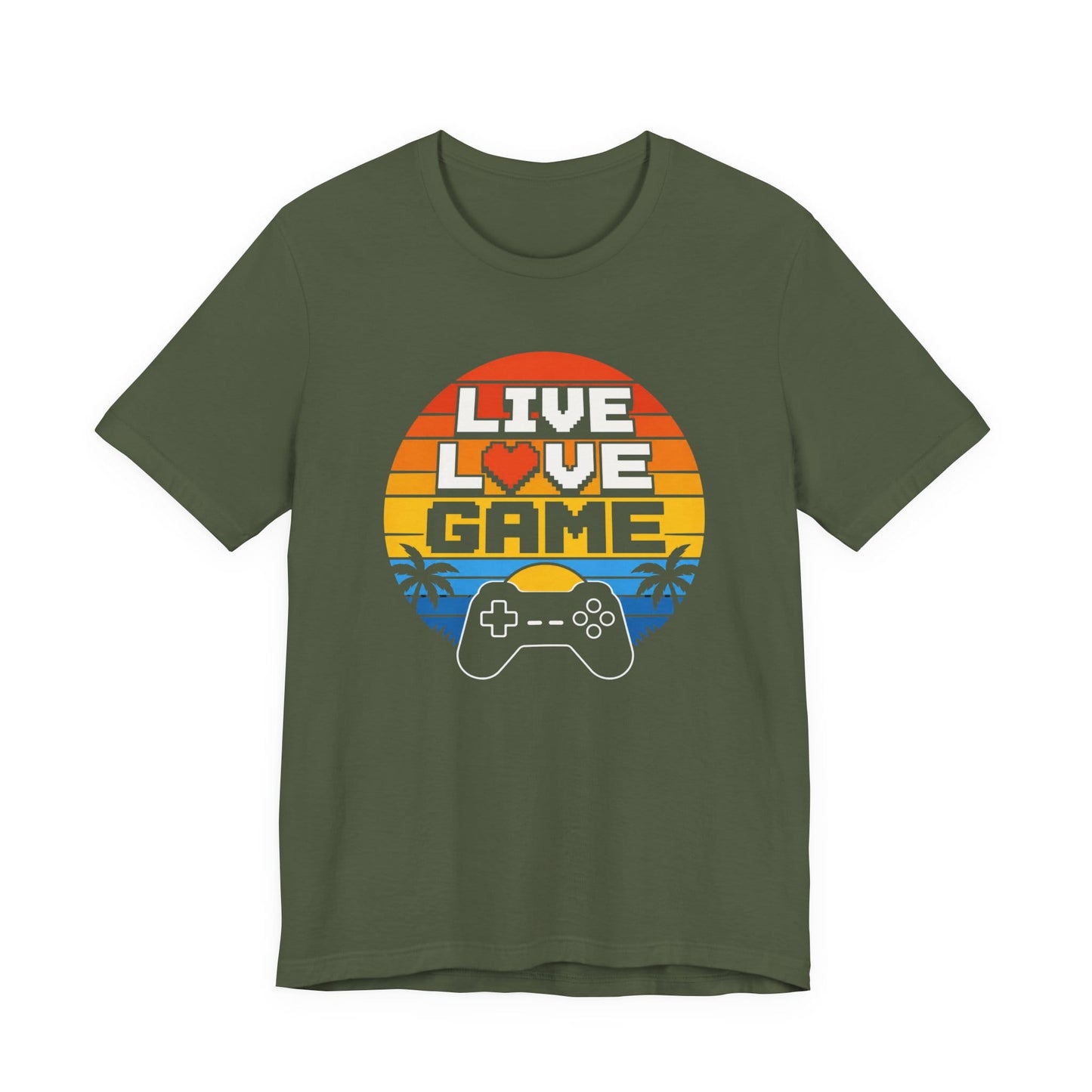 T-Shirt Military Green / S Live Love Game T-shirt