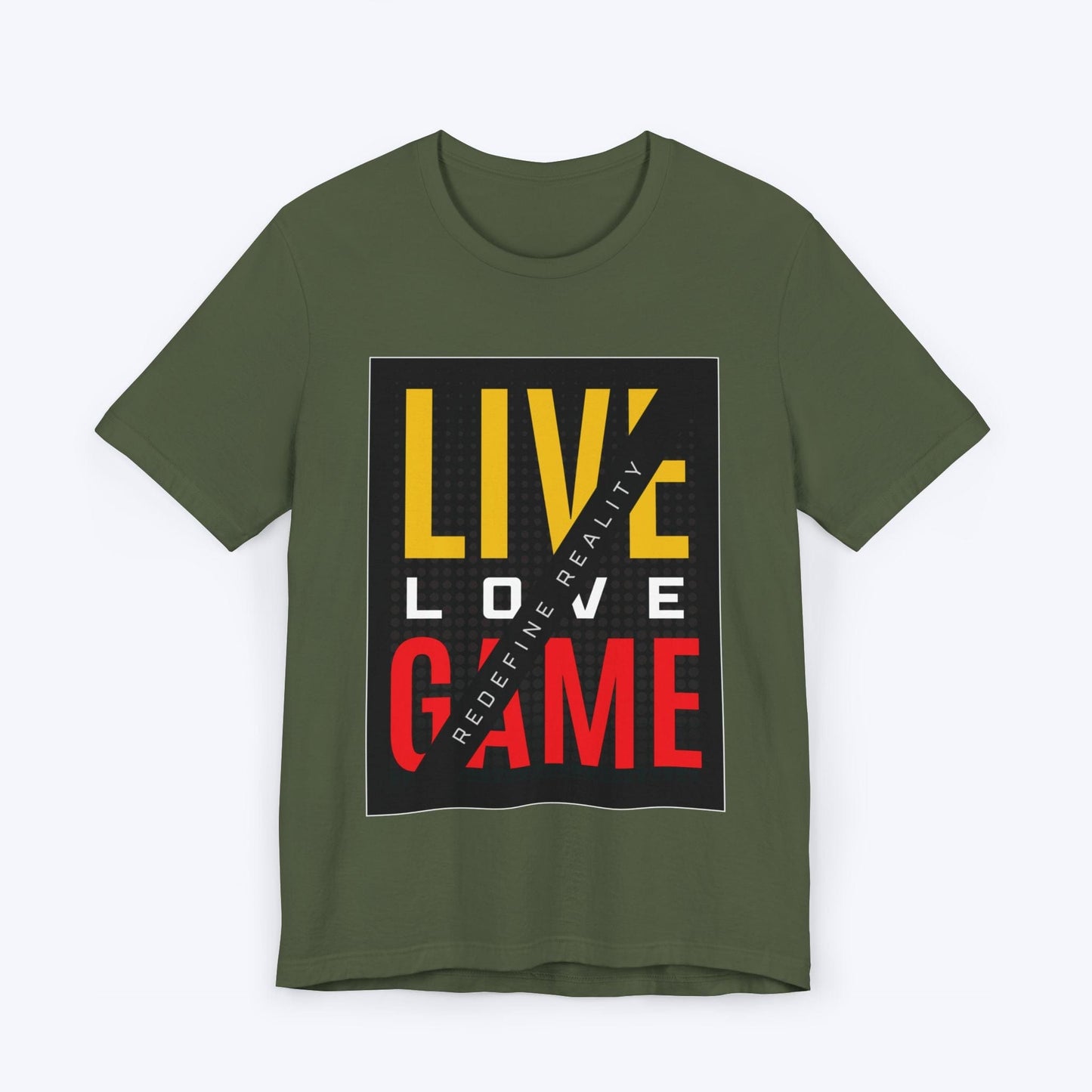 T-Shirt Military Green / S Live, Love, Game T-shirt