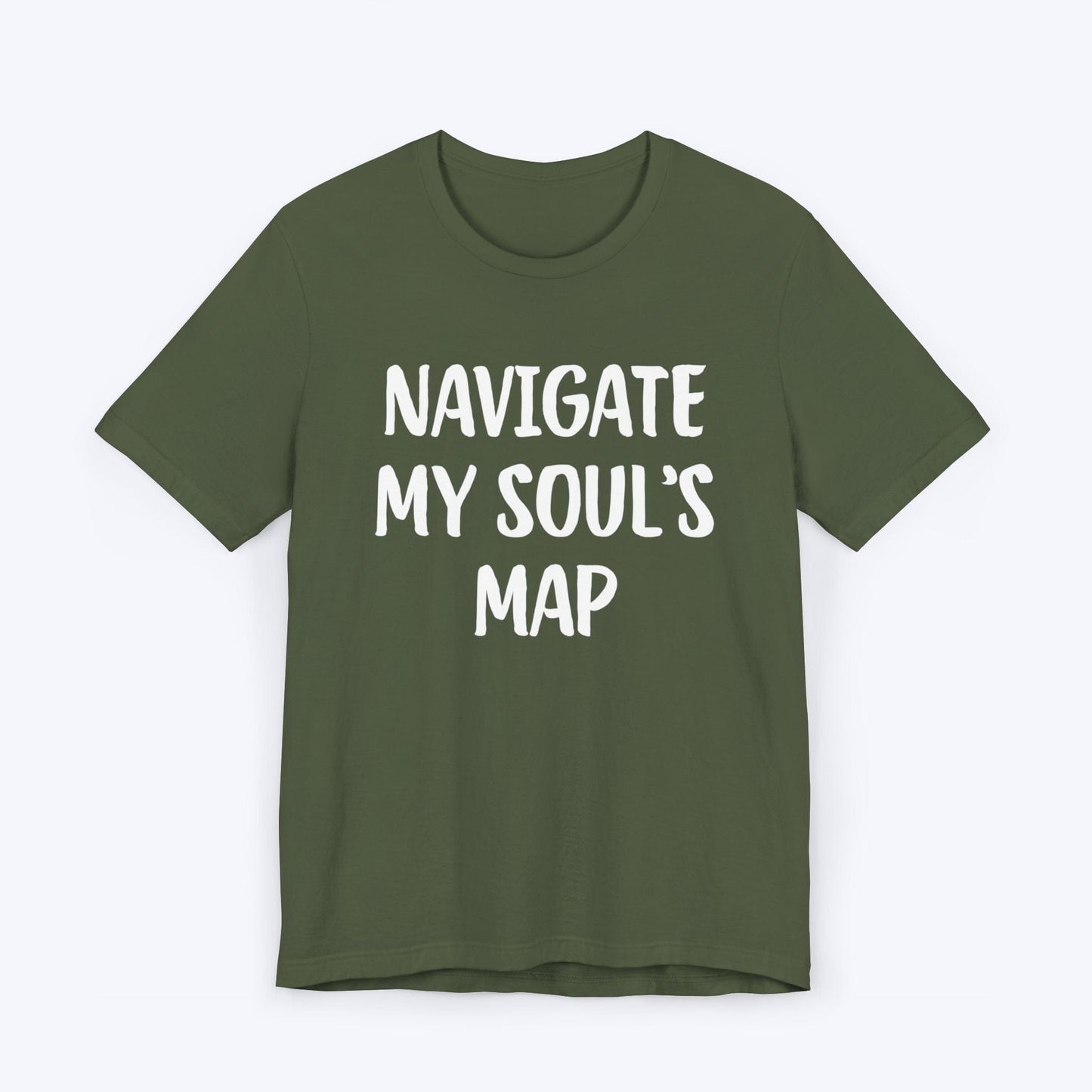 T-Shirt Military Green / S Navigate My Soul's Map T-shirt