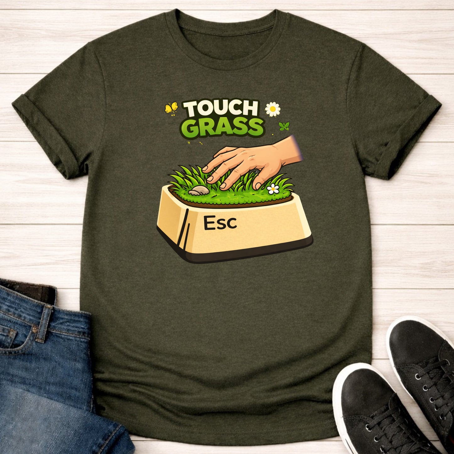 T-Shirt Military Green / S Outside Quest T-shirt