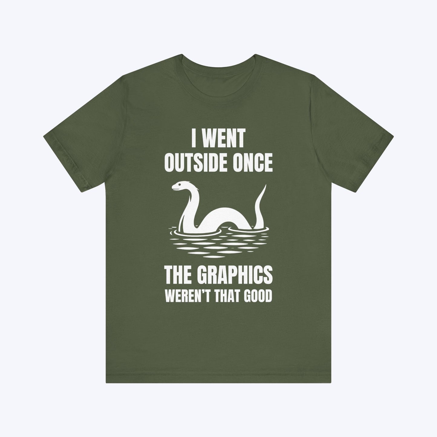 T-Shirt Military Green / S Outside: Zero Nessie Sightings T-shirt