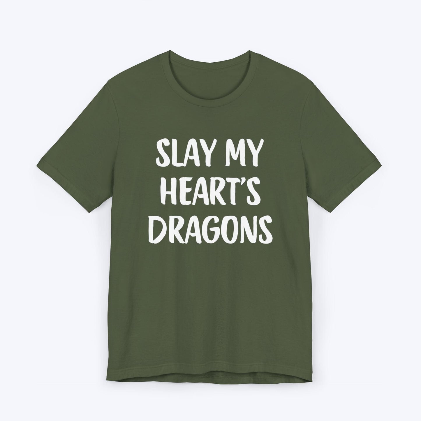 T-Shirt Military Green / S Slay My Heart's Dragons T-shirt