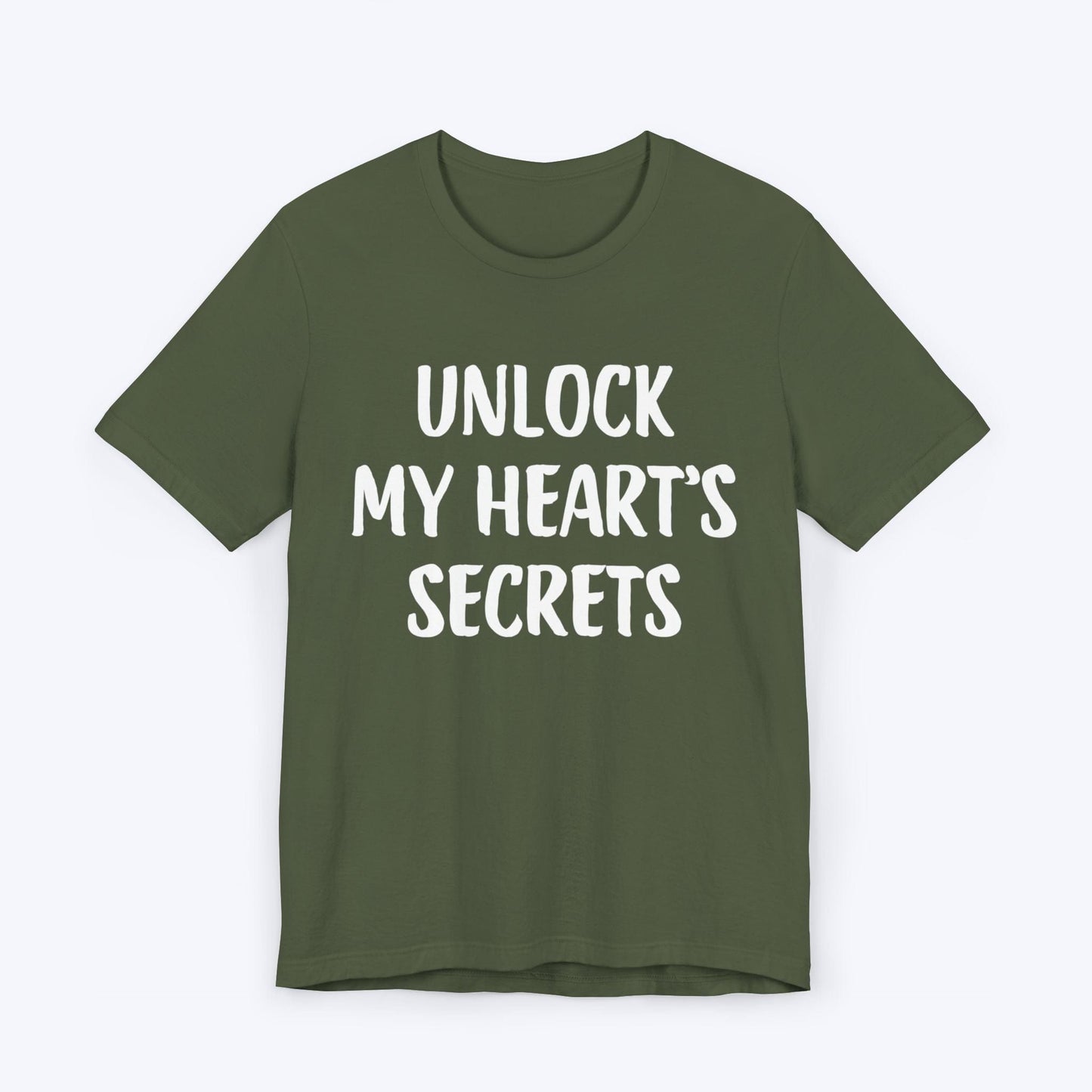 T-Shirt Military Green / S Unlock My Hearts Secrets T-shirt