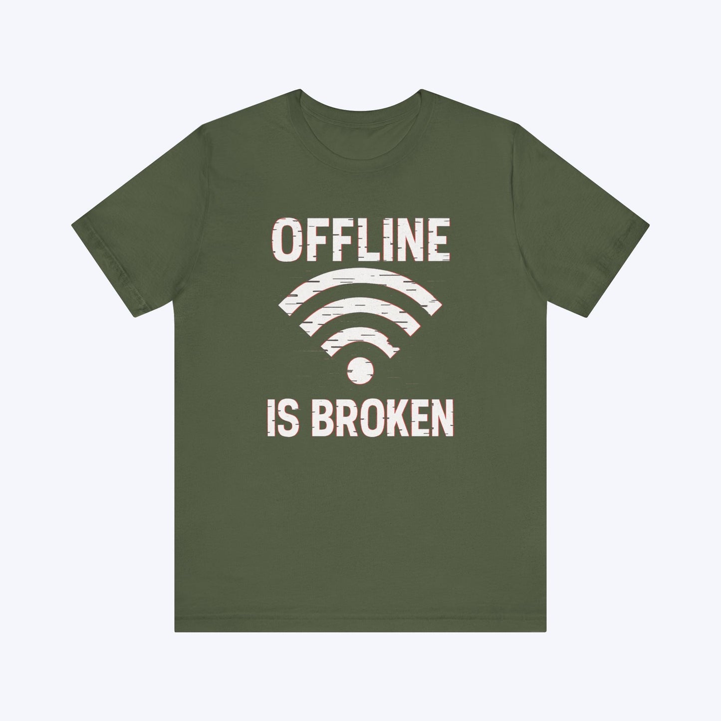 T-Shirt Military Green / S Who Broke Offline T-shirt