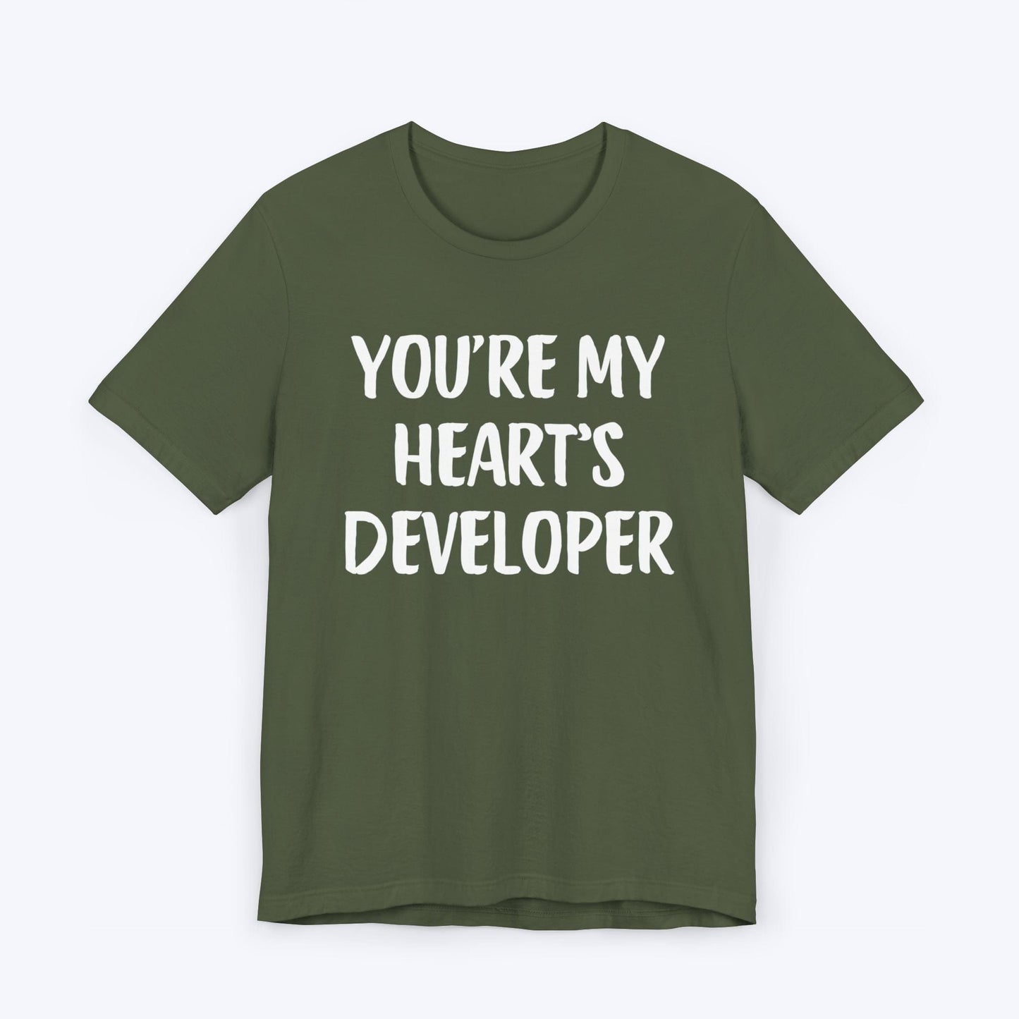 T-Shirt Military Green / S You're My Heart's Developer T-shirt