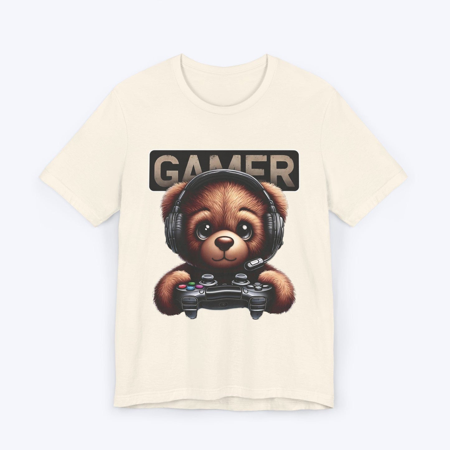 T-Shirt Natural / S Bear With Me, I'm Gaming T-shirt