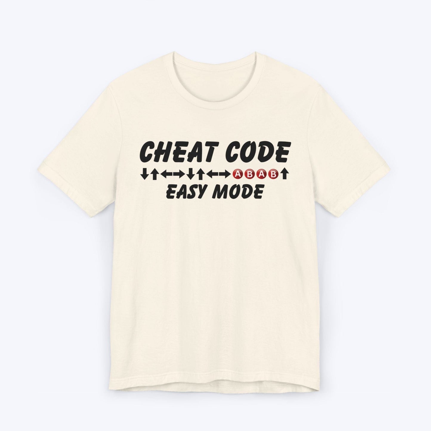 T-Shirt Natural / S Cheat Code (Easy Mode) Gaming T-shirt