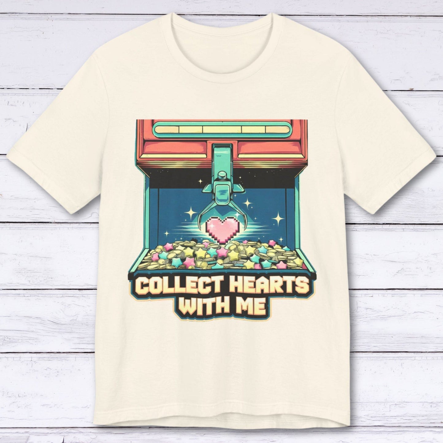 T-Shirt Natural / S Collect Hearts With Me T-shirt