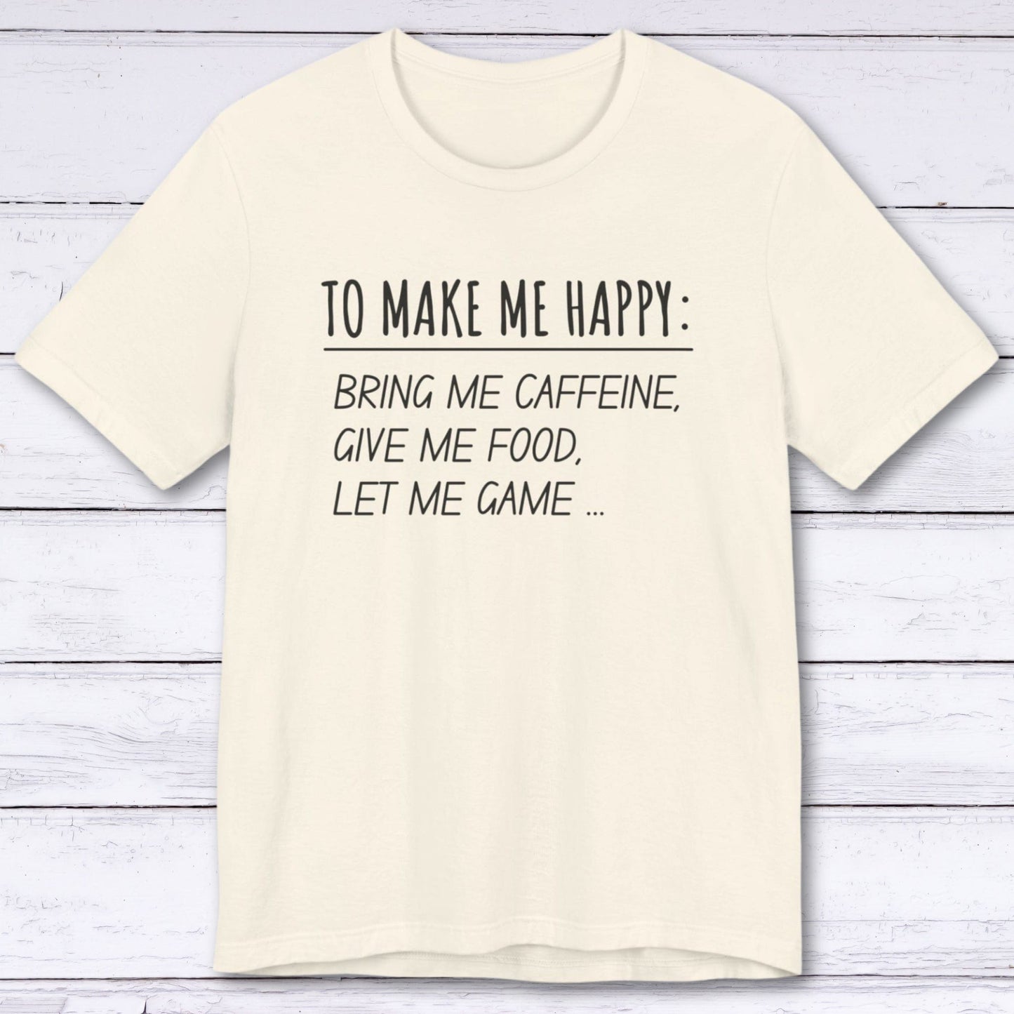 T-Shirt Natural / S Happy Gamer T-shirt