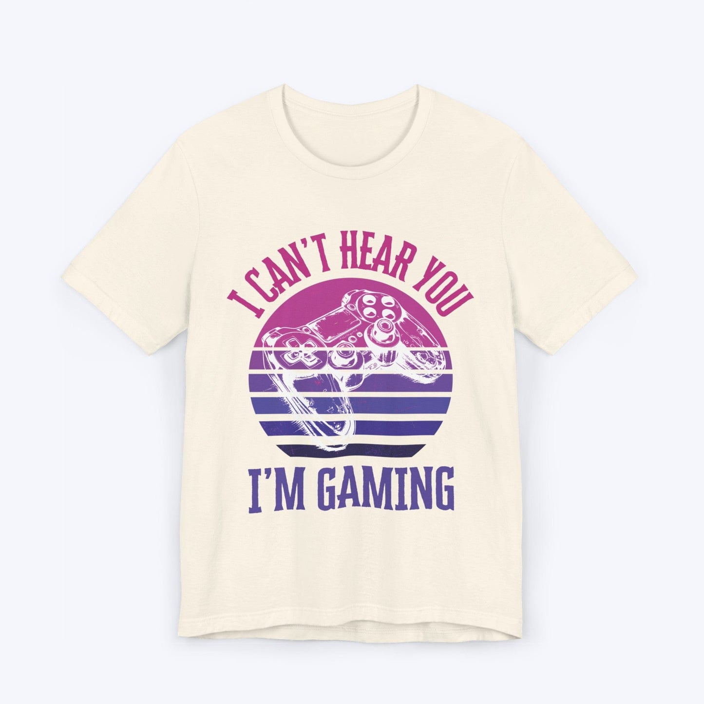 T-Shirt Natural / S I'm Gaming: Purple Sunset T-shirt