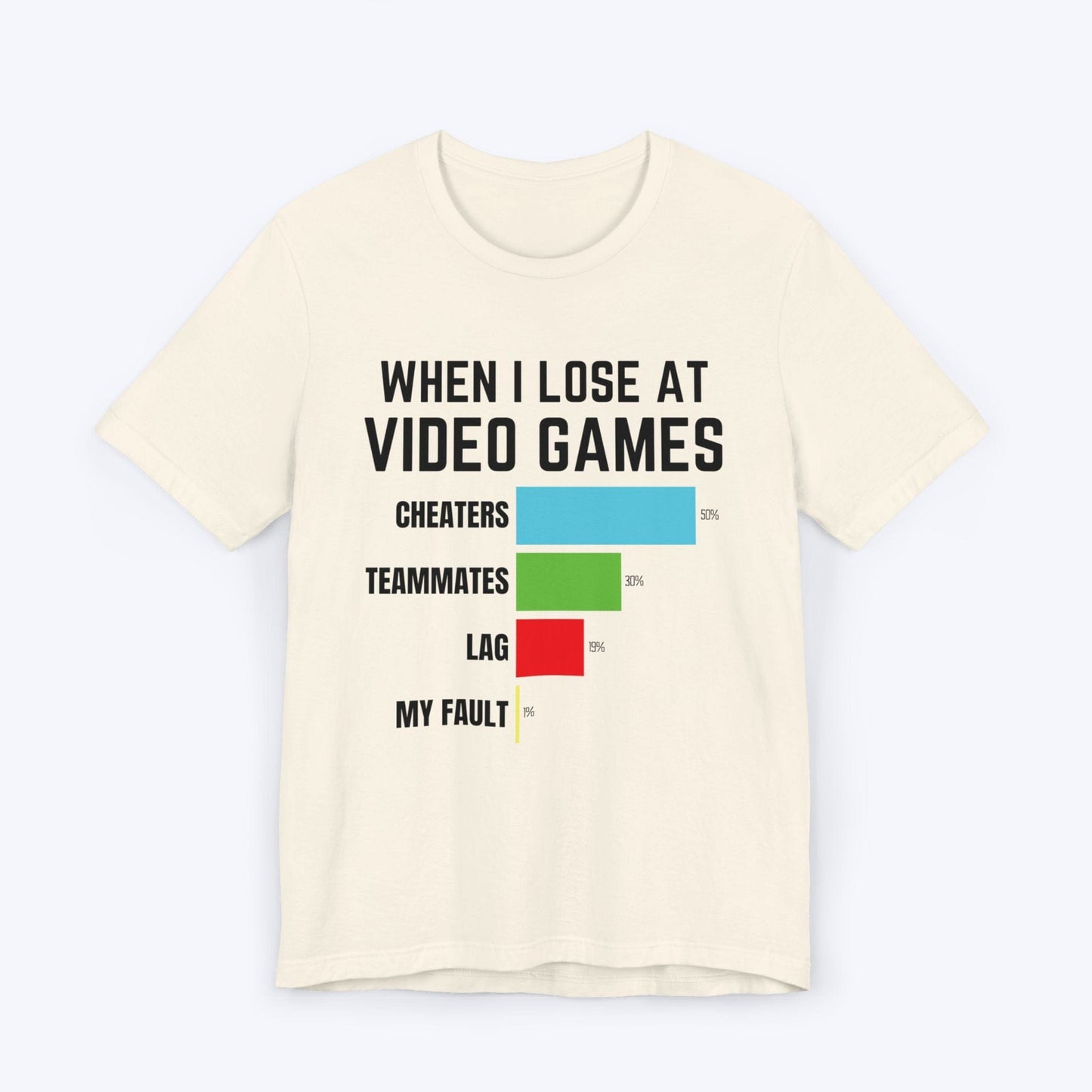 T-Shirt Natural / S Not My Fault Gaming T-shirt