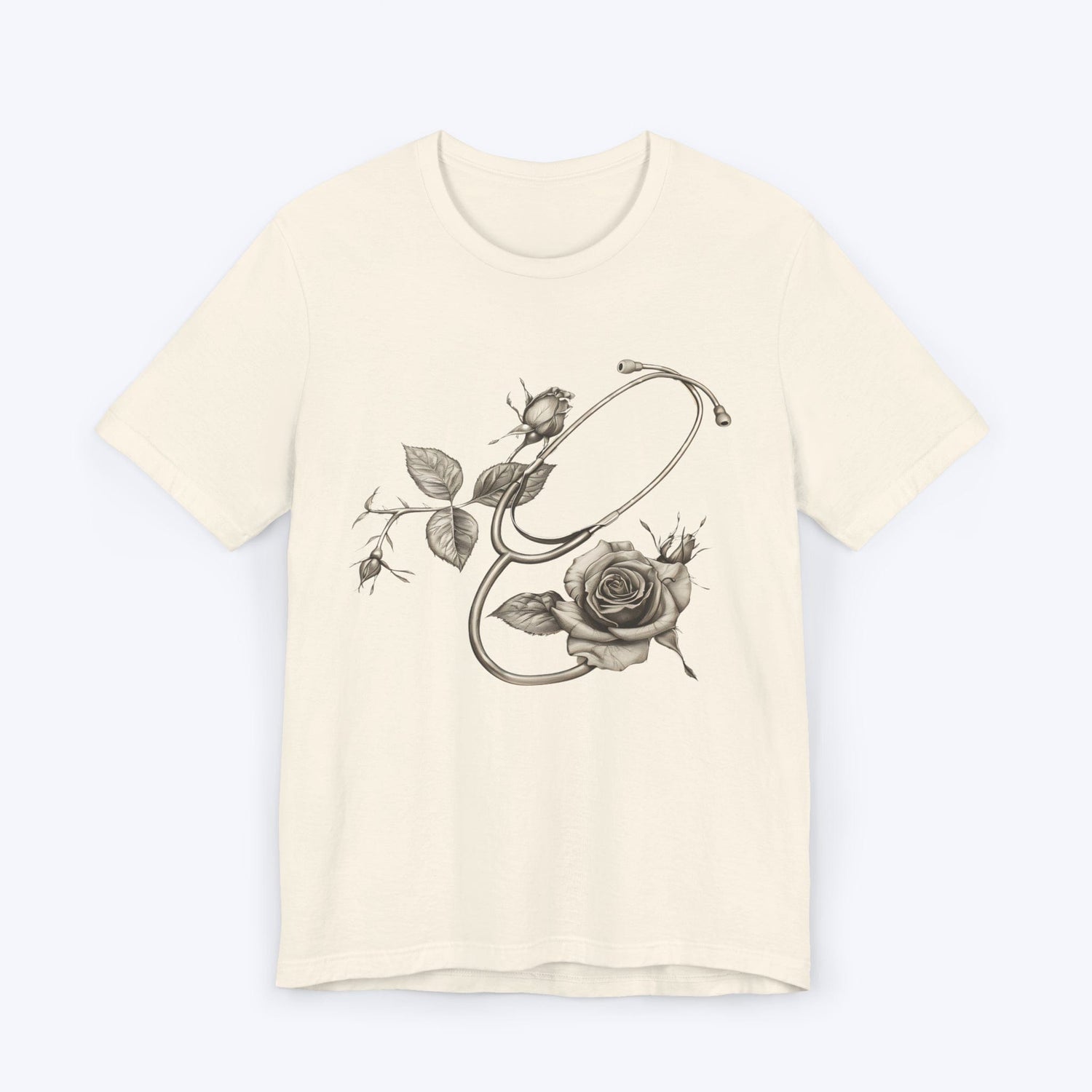 T-Shirt Natural / S Stethoscope Sketch T-shirt