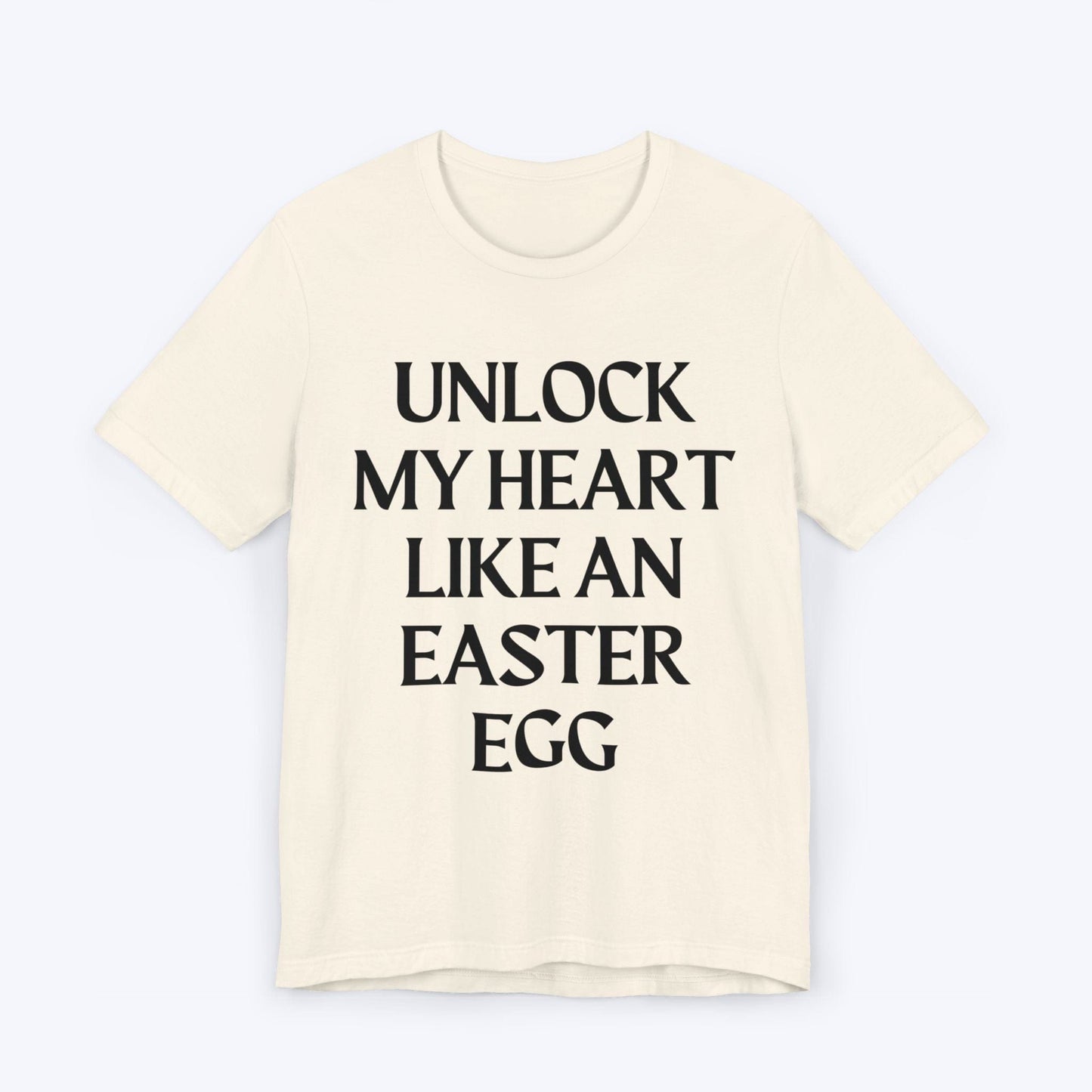 T-Shirt Natural / S Unlock My Heart Like An Easter Egg T-shirt