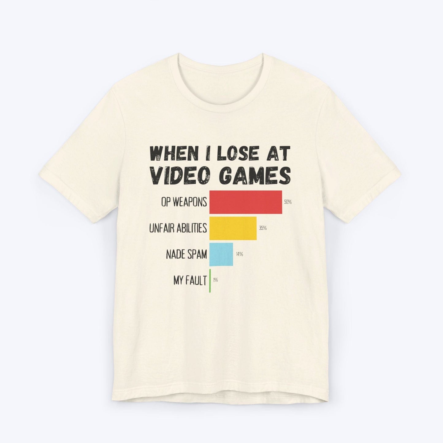 T-Shirt Natural / S When I Lose at Video Games (Abilities Edition) T-shirt