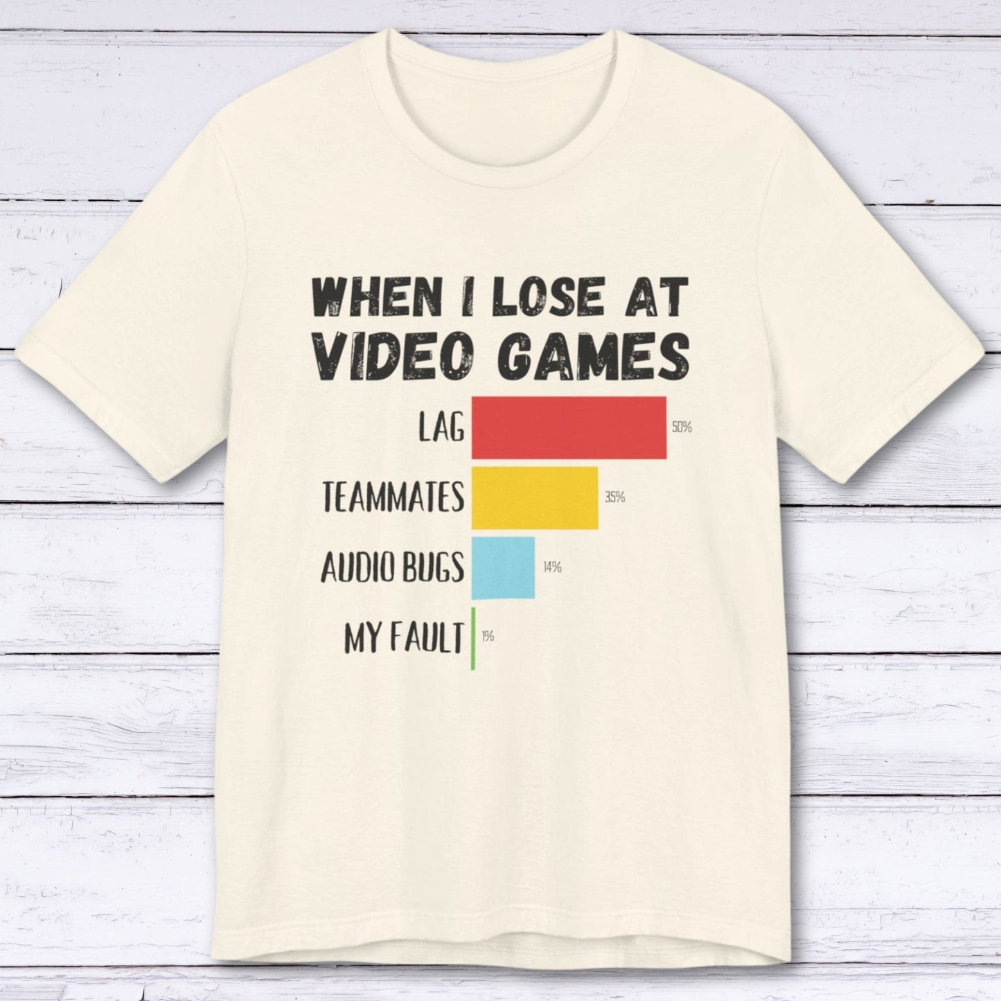 T-Shirt Natural / S When I Lose at Video Games T-shirt