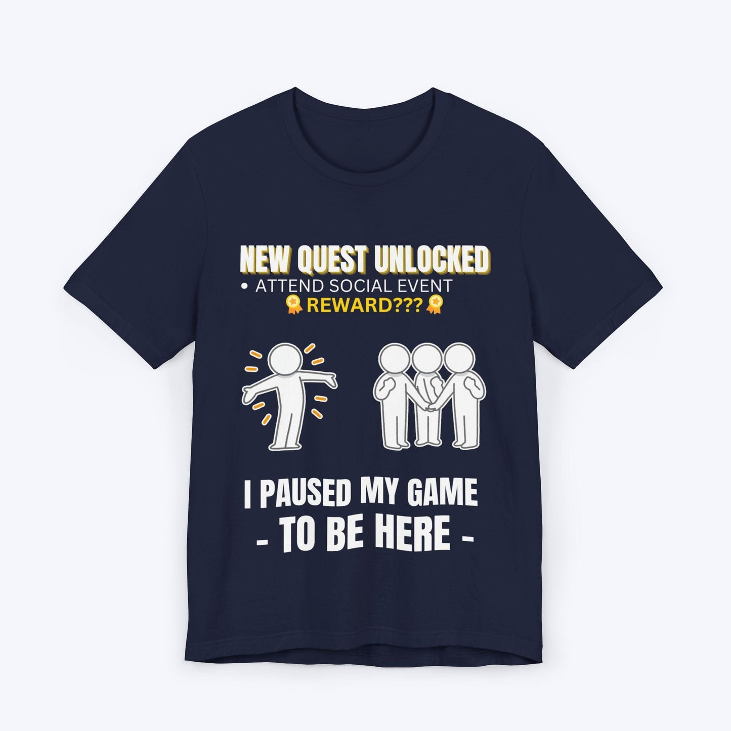 T-Shirt Navy / S Achievement Unlocked: Attend Social Event T-shirt