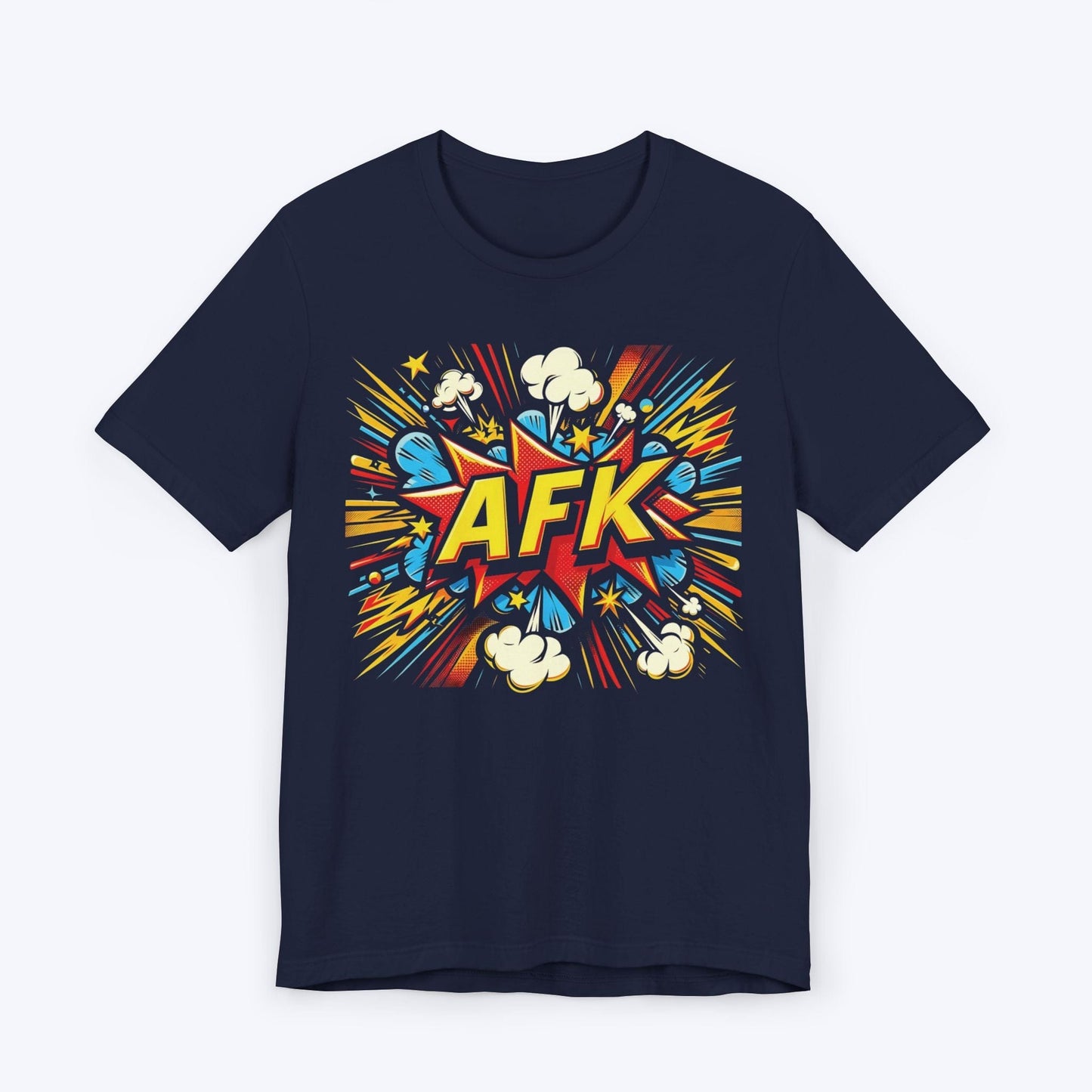 T-Shirt Navy / S AFK Comic Book Vibes T-shirt