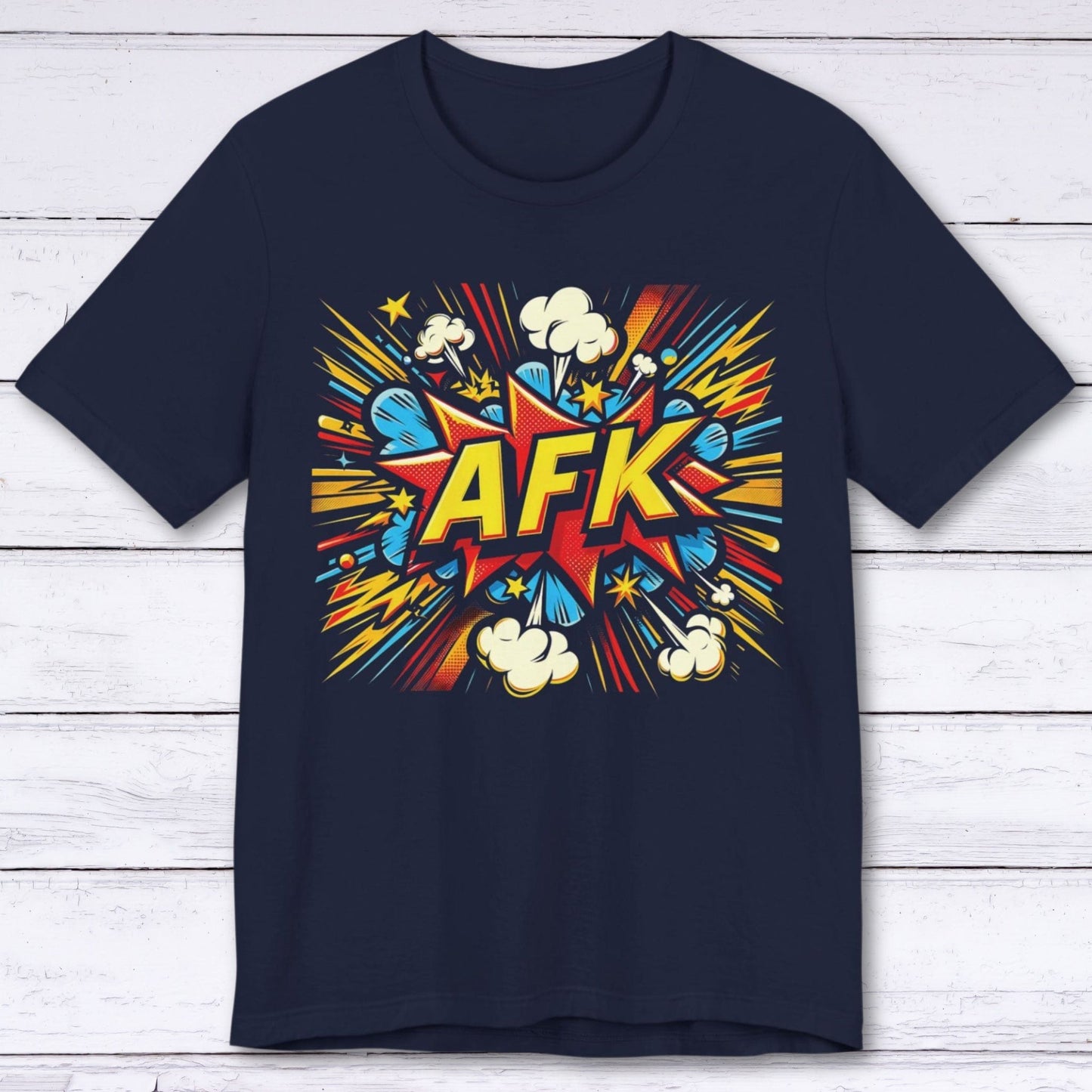 T-Shirt Navy / S AFK Comic Book Vibes T-shirt