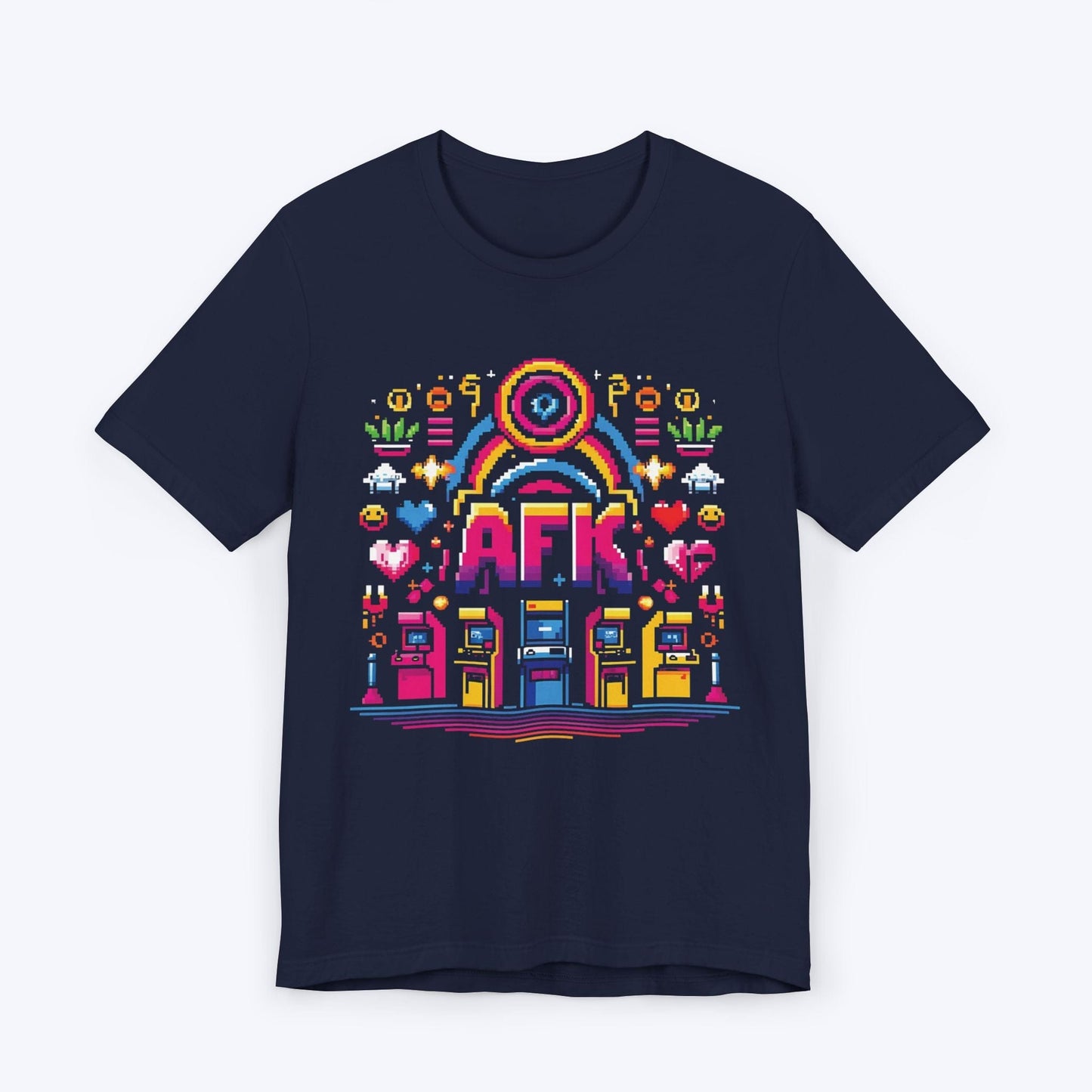 T-Shirt Navy / S AFK in Pixels T-shirt