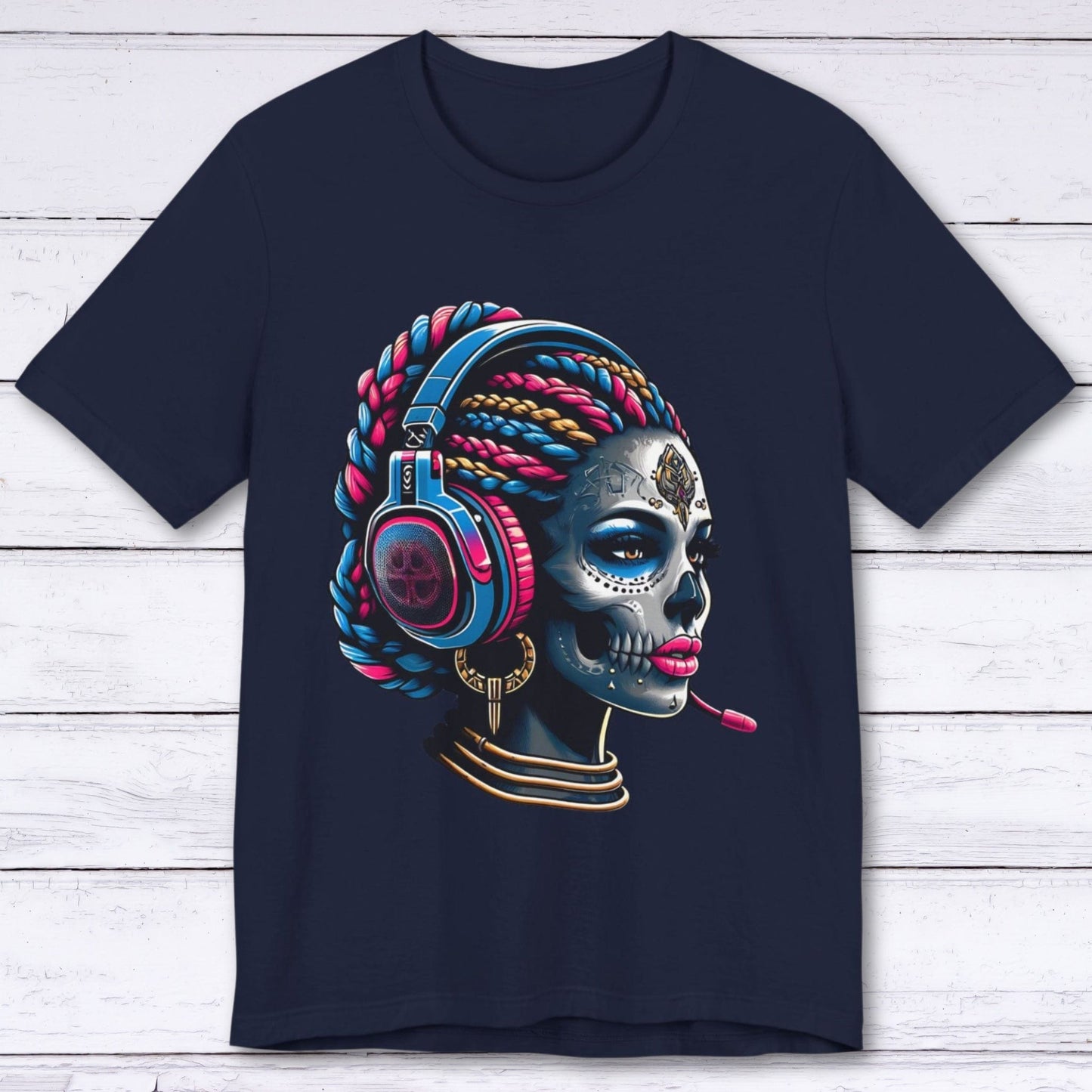 T-Shirt Navy / S Afro Gamer Goddess T-shirt