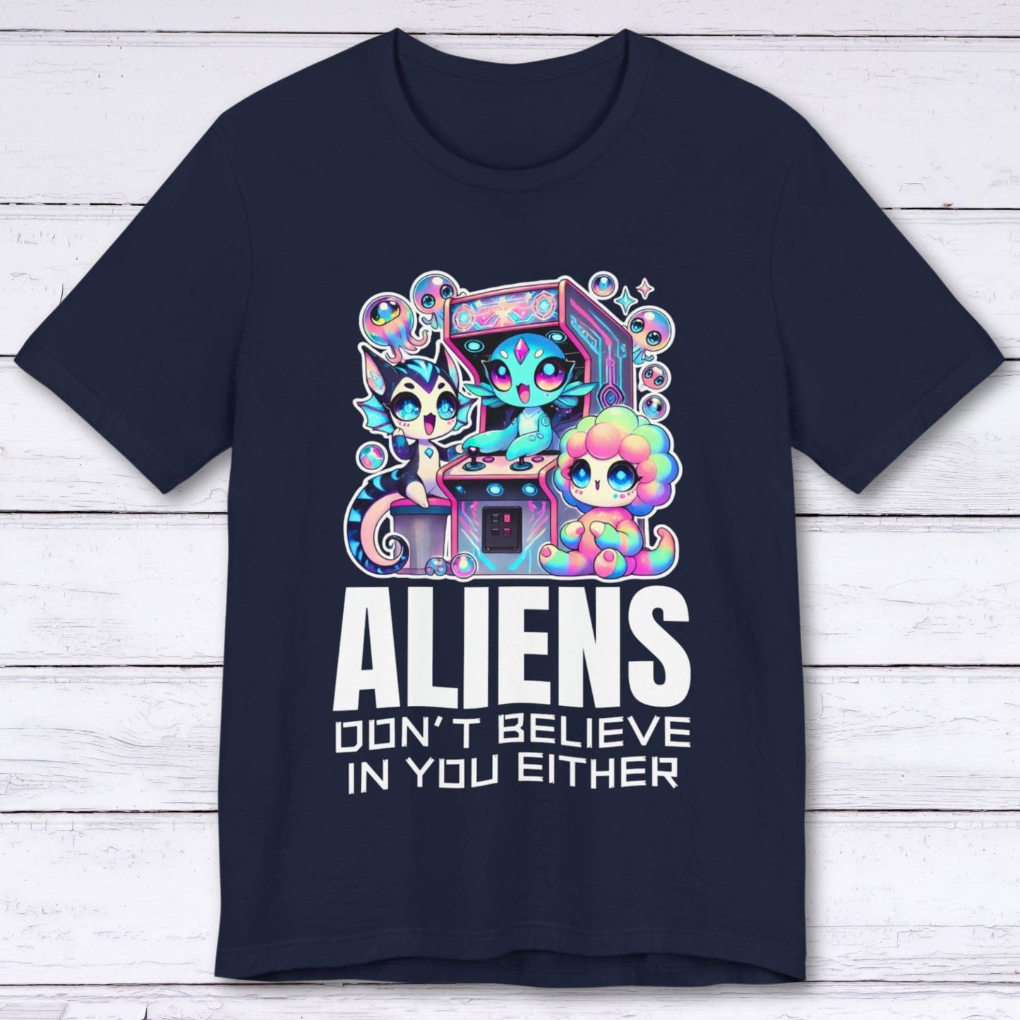 T-Shirt Navy / S ALIENS Don't Believe In You Either T-shirt