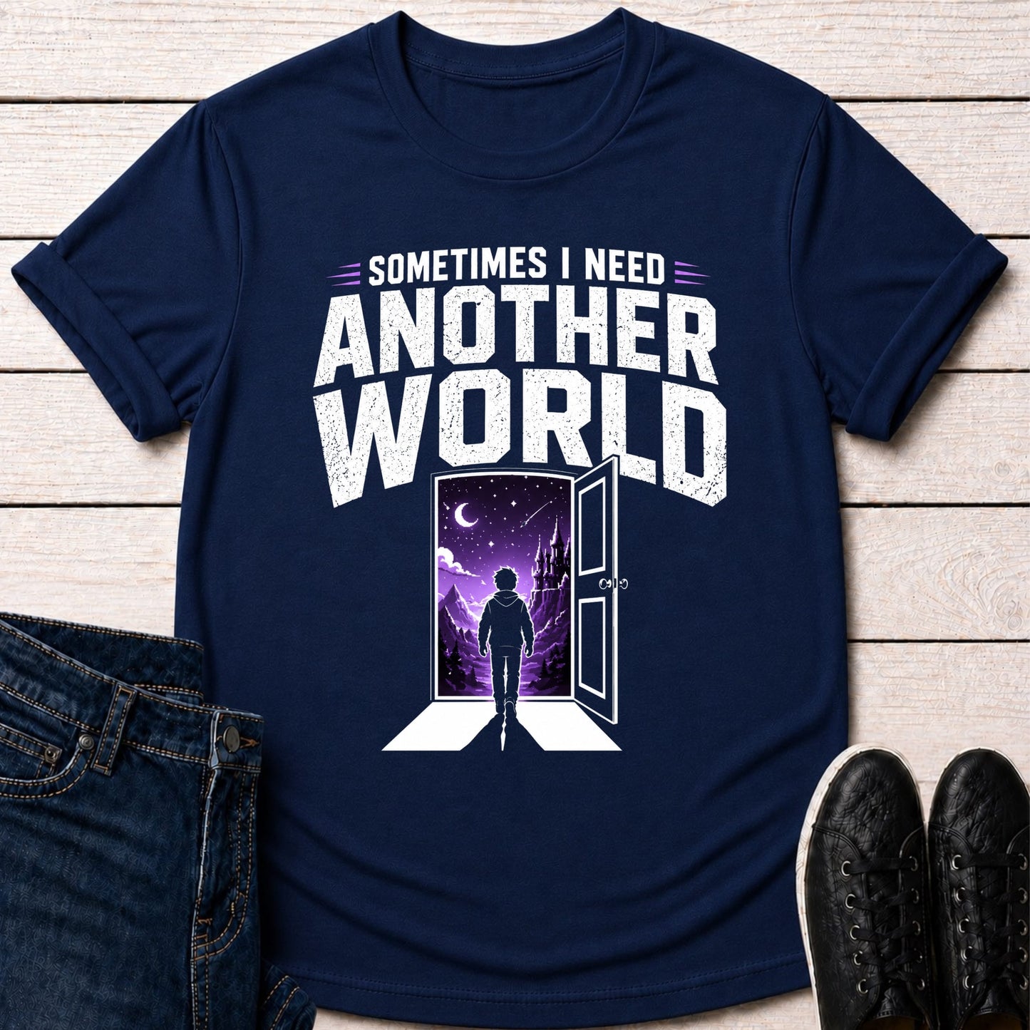 T-Shirt Navy / S Another World T-shirt