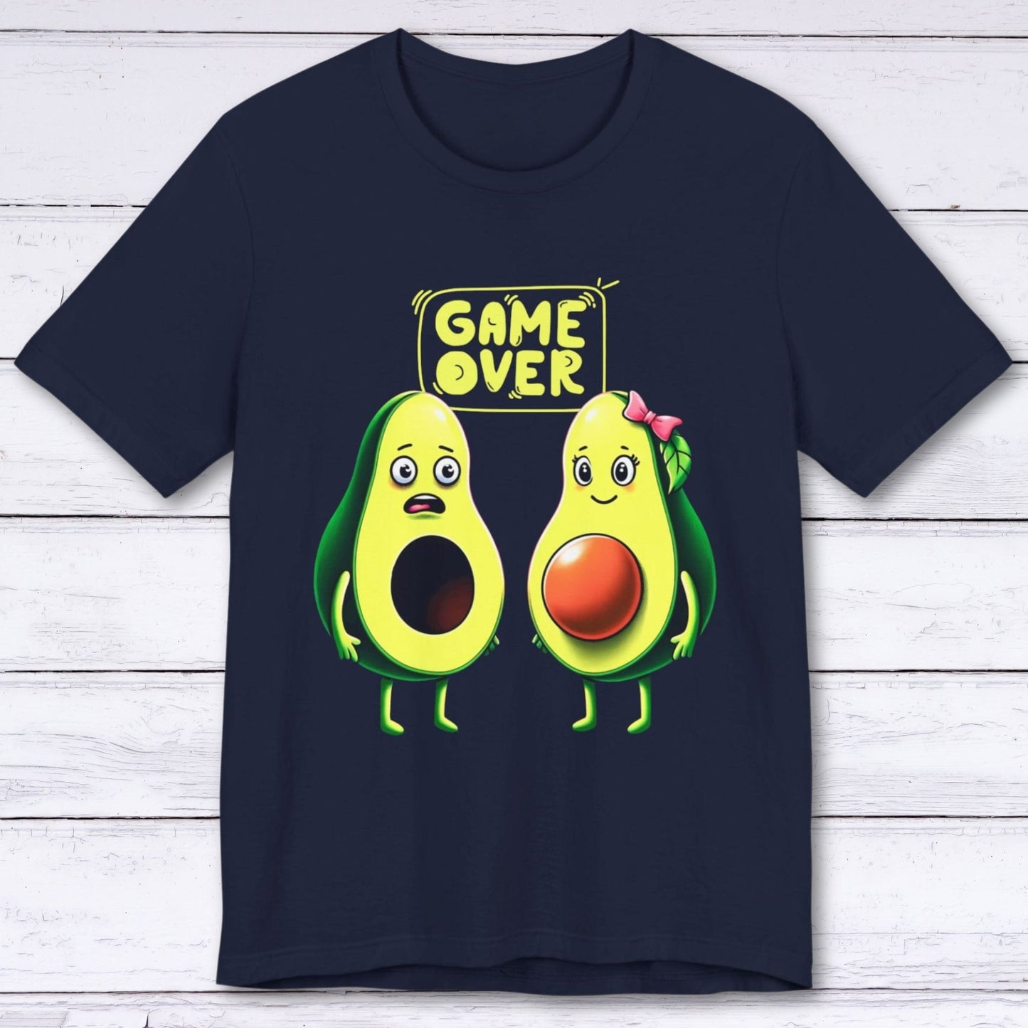 T-Shirt Navy / S Avocado Family: Game Over or Just Beginning T-shirt