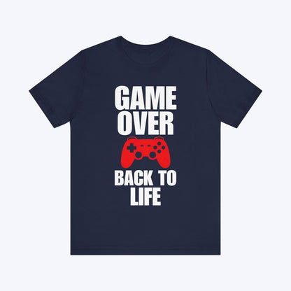 T-Shirt Navy / S Back to Life Gaming T-shirt