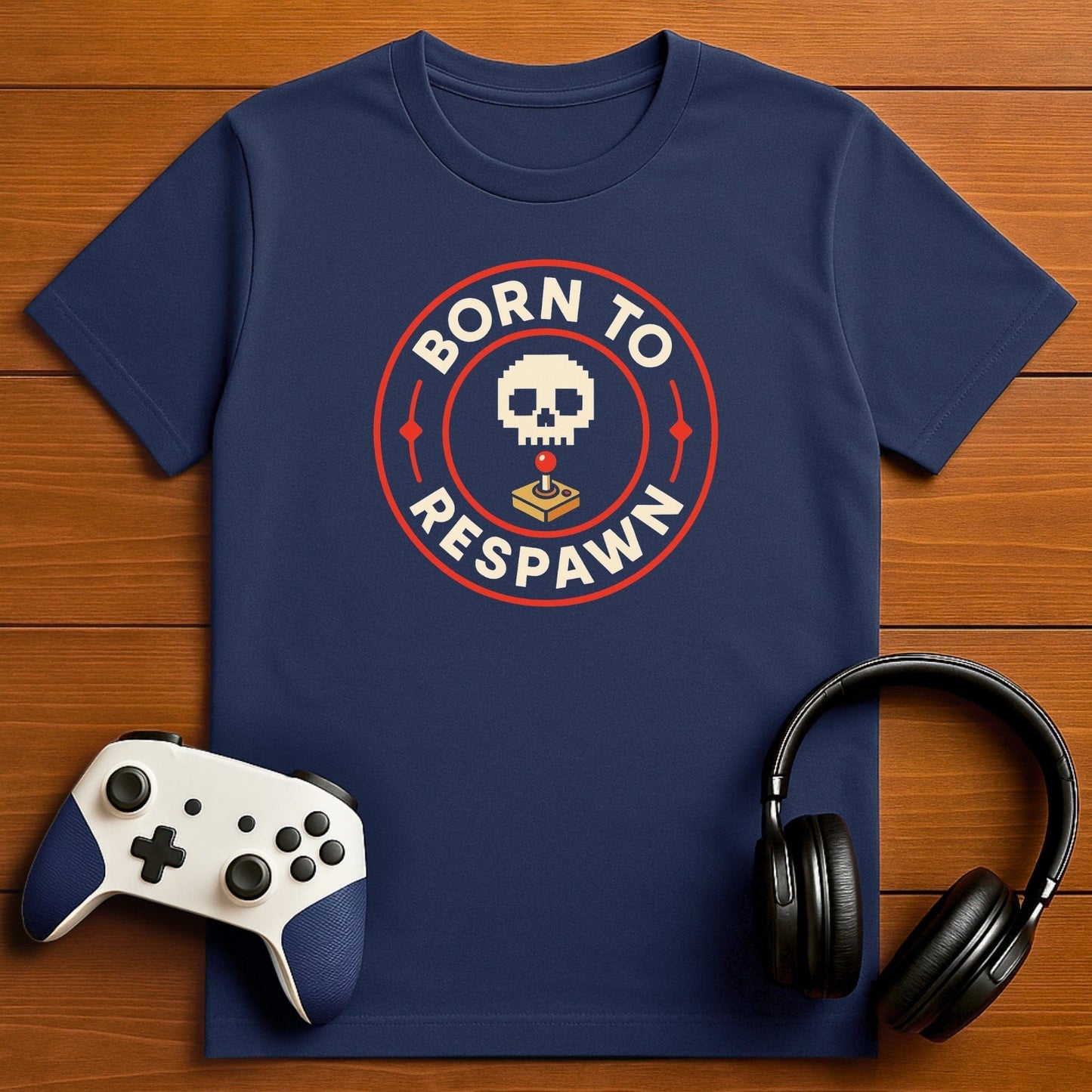 T-Shirt Navy / S Born to Respawn T-shirt