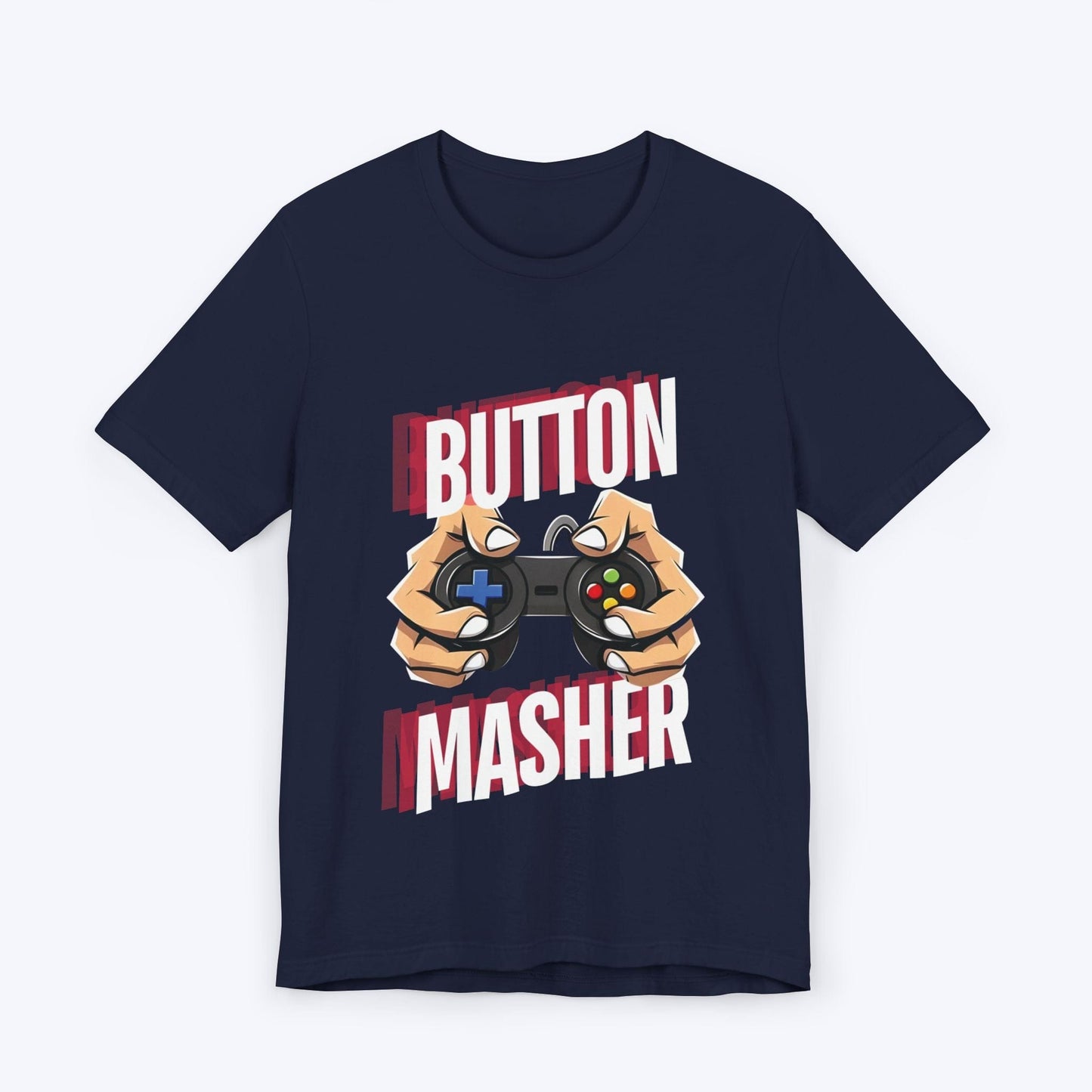 T-Shirt Navy / S Button Masher T-shirt