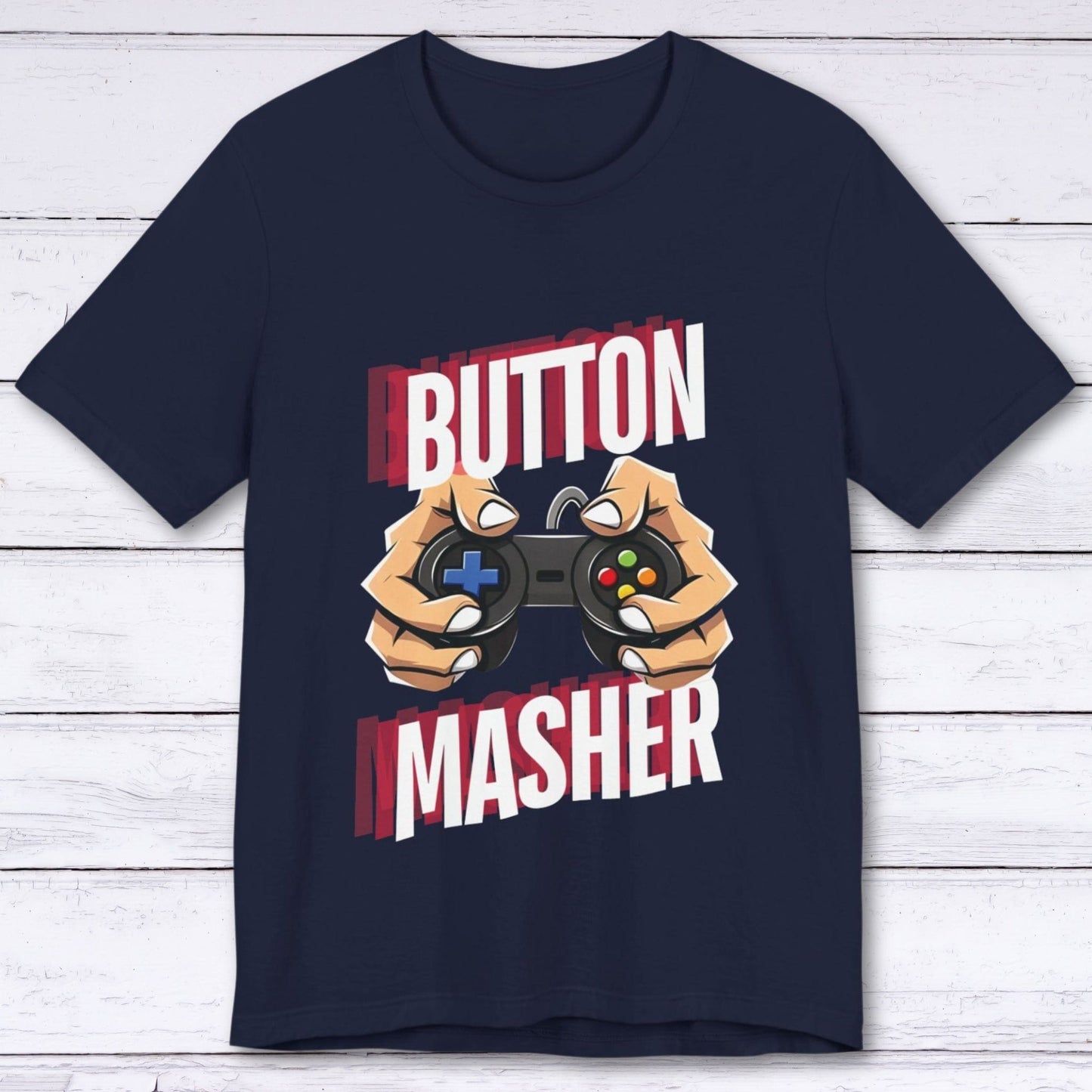 T-Shirt Navy / S Button Masher T-shirt