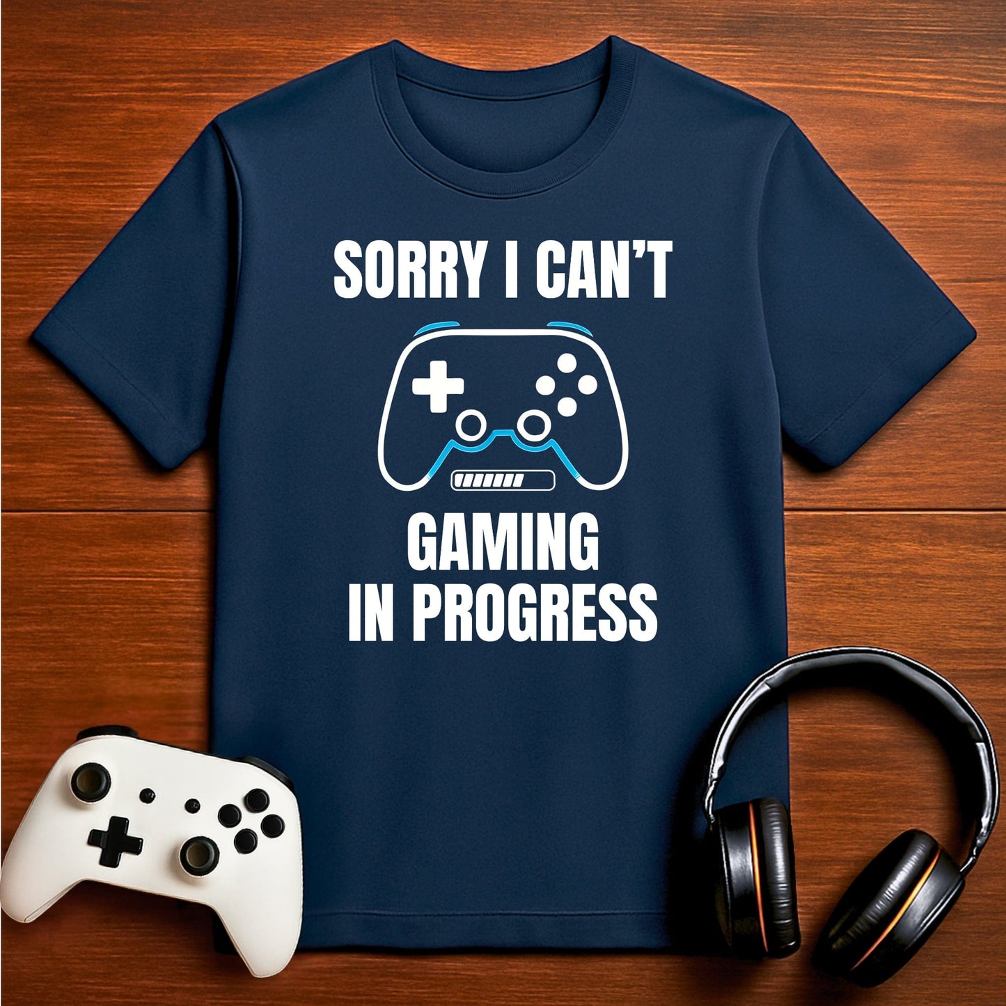 T-Shirt Navy / S Can't Stop Gaming T-shirt