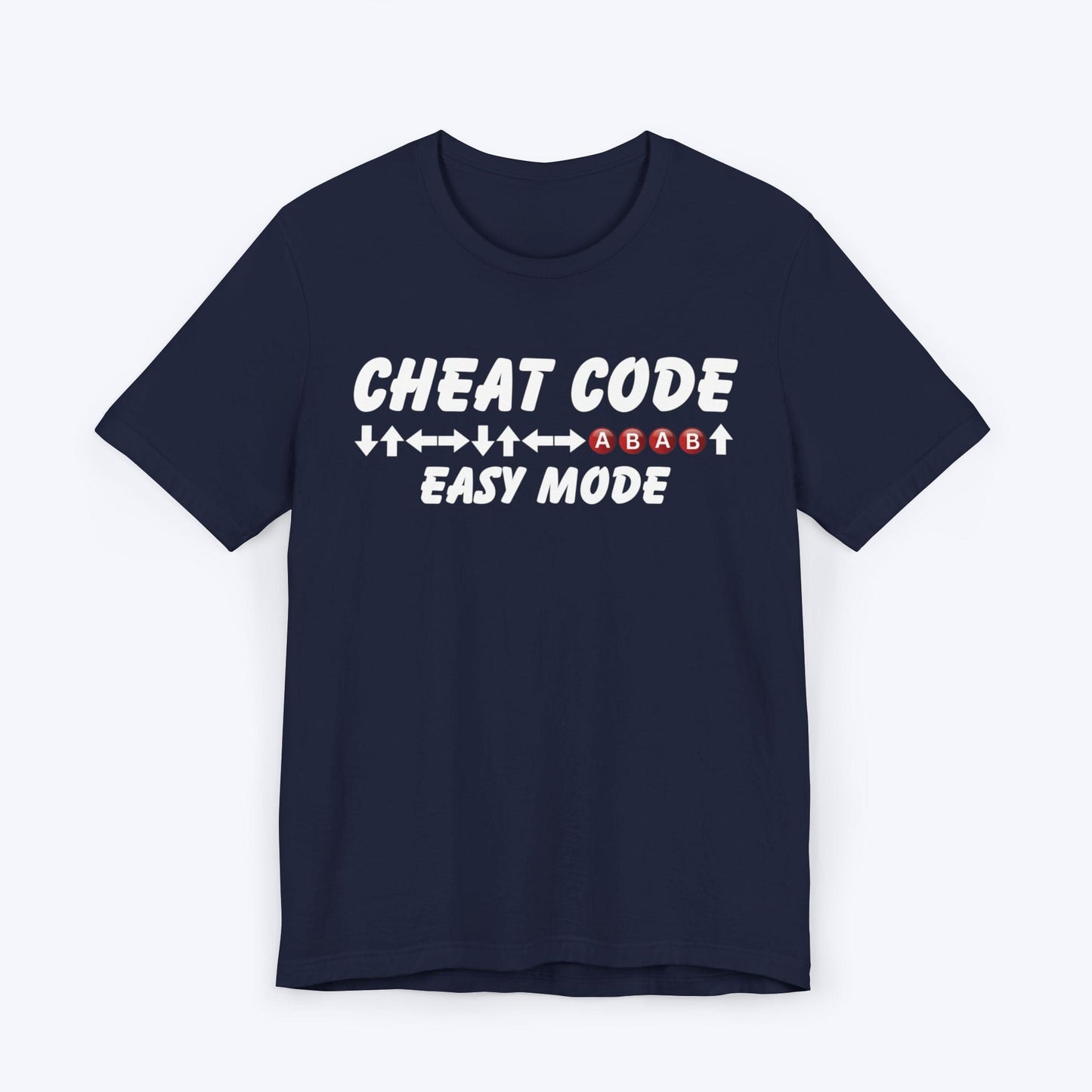 T-Shirt Navy / S Cheat Code (Easy Mode) Gaming T-shirt