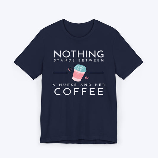 T-Shirt Navy / S Coffee Lover Nurse Tee