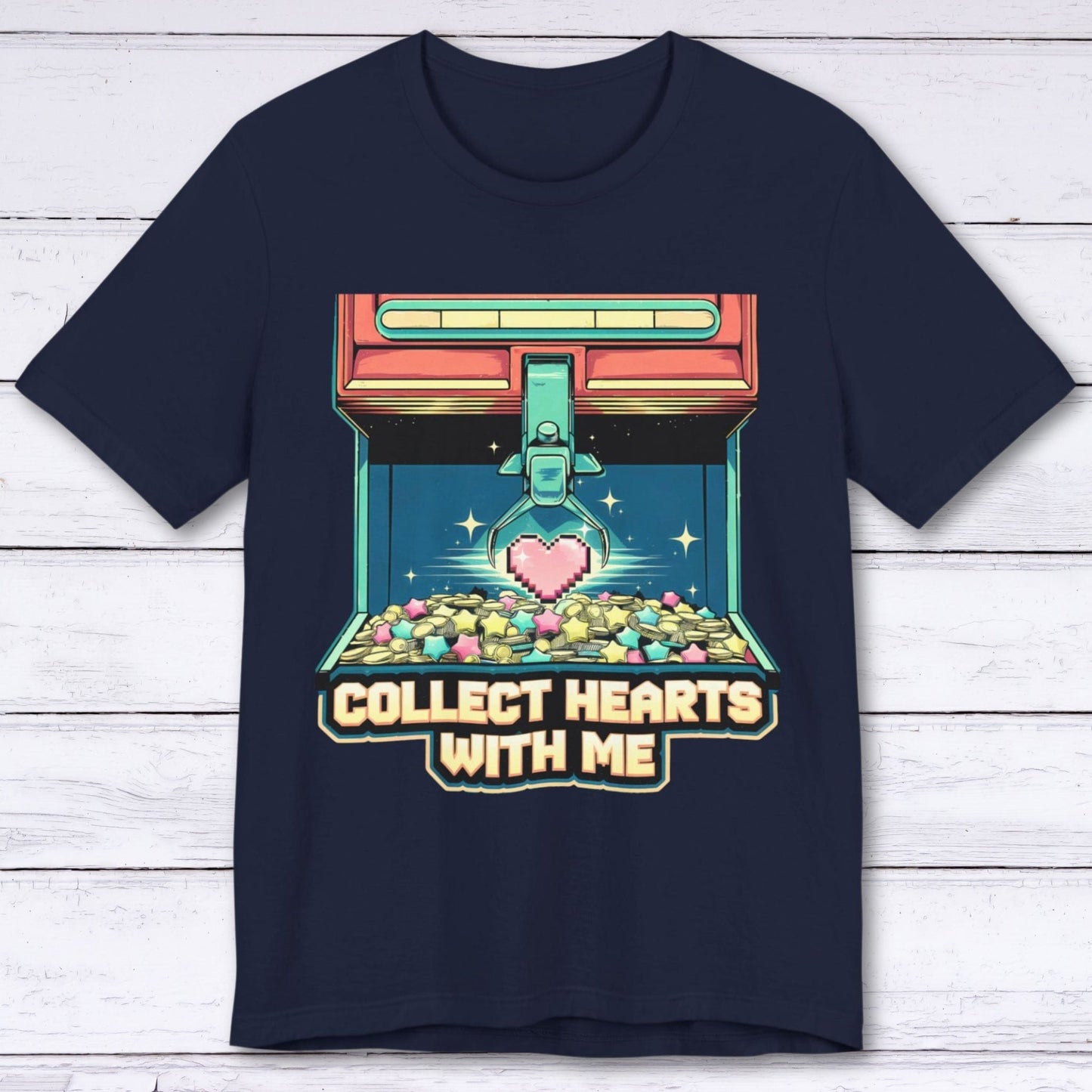 T-Shirt Navy / S Collect Hearts With Me T-shirt