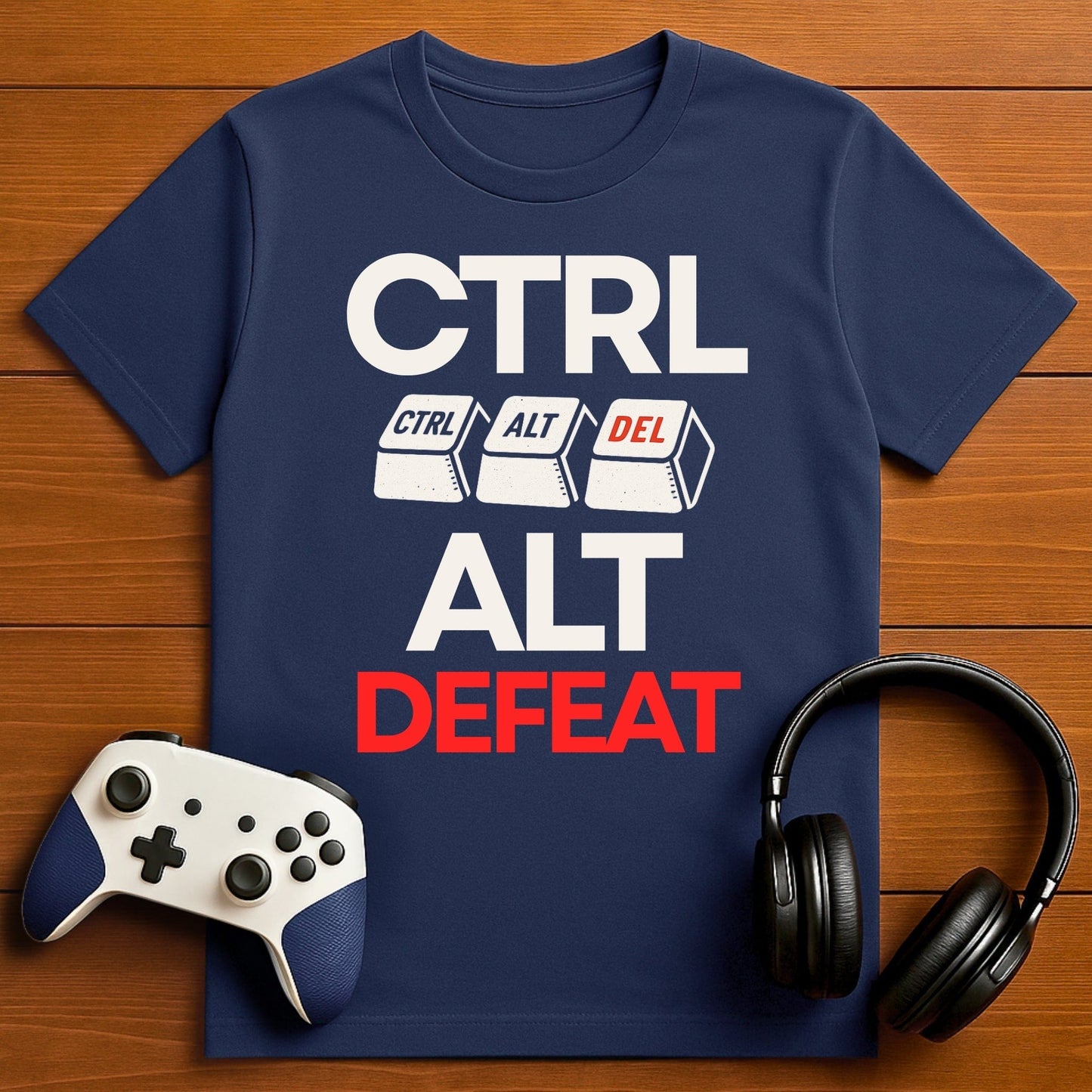 T-Shirt Navy / S CTRL ALT DEFEAT T-shirt