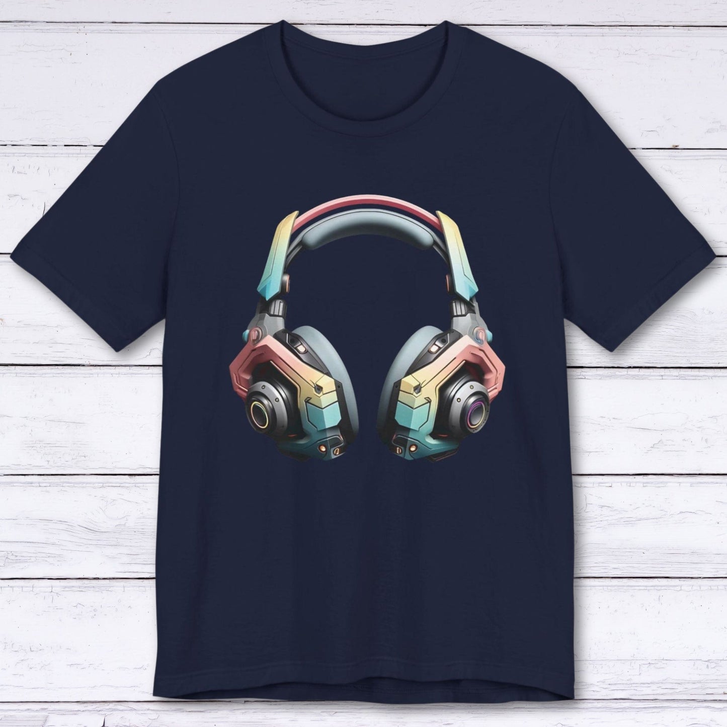 T-Shirt Navy / S Cyber Echo Gaming Headset T-shirt