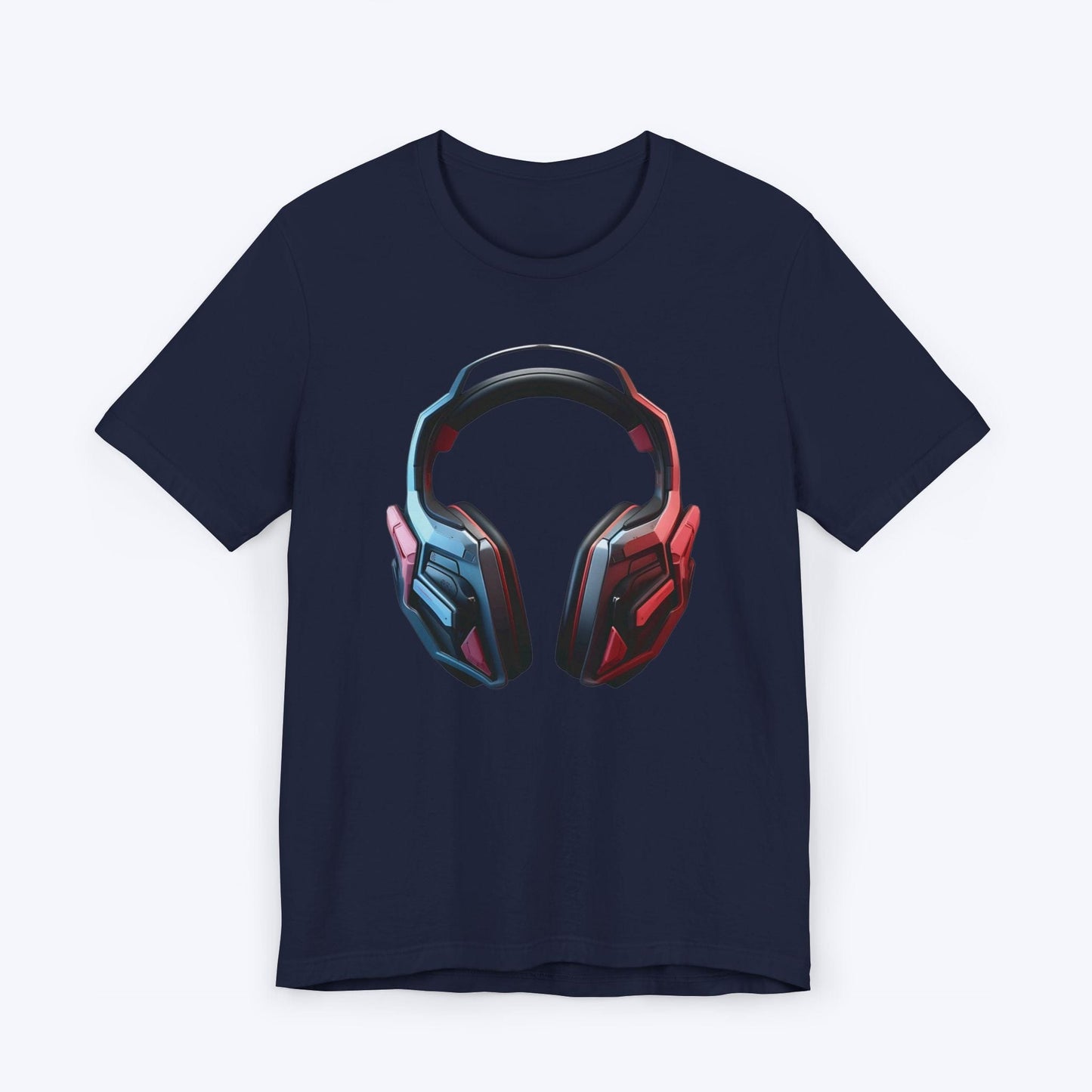 T-Shirt Navy / S Cyber Tunes Audiophile Headset T-shirt