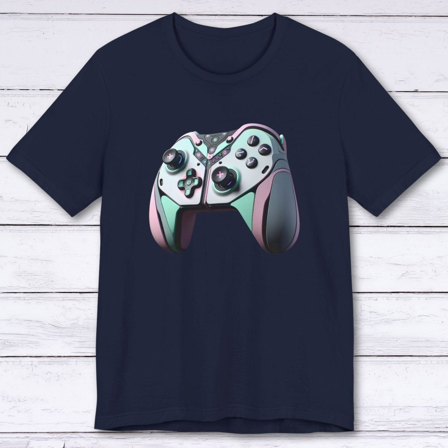 T-Shirt Navy / S Distinct Future Gaming Controller T-shirt