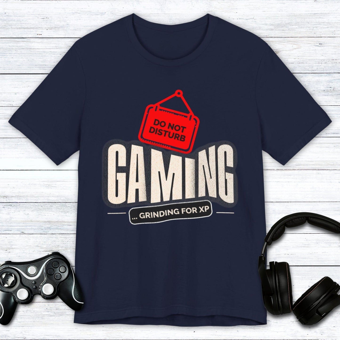 T-Shirt Navy / S Do Not Disturb: Gaming in Progress T-shirt
