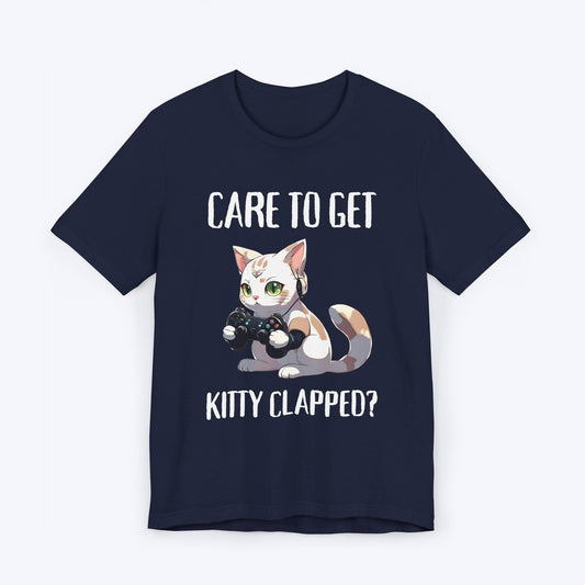 T-Shirt Navy / S Don't Get Kitty Clapped T-shirt