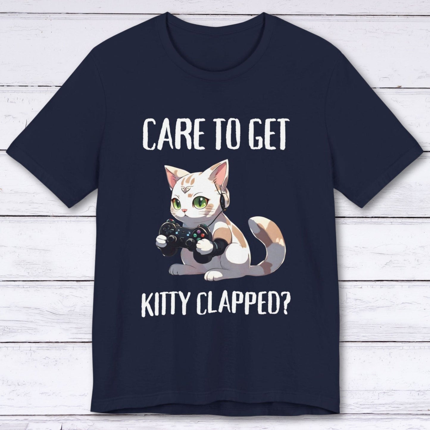 T-Shirt Navy / S Don't Get Kitty Clapped T-shirt